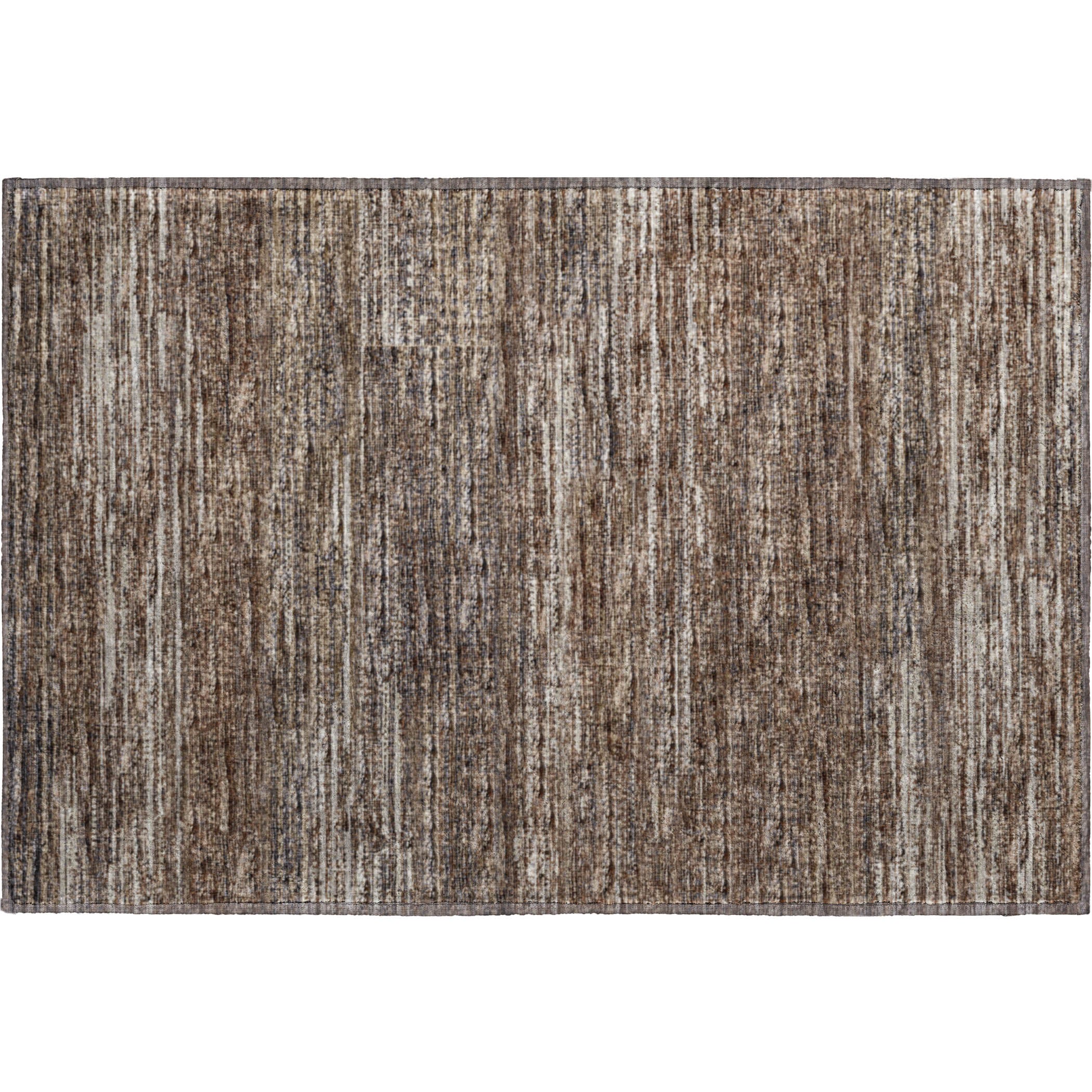 Porto Machine Washable Transitional Brown Chocolate Rug 1'8" x 2'6" #shape_Rectangle