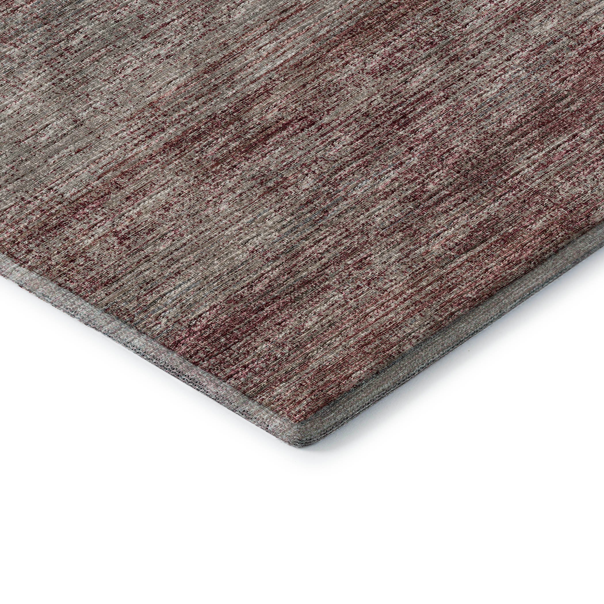 Porto Machine Washable Transitional Burgundy Red Rug 1'8" x 2'6" #shape_Rectangle