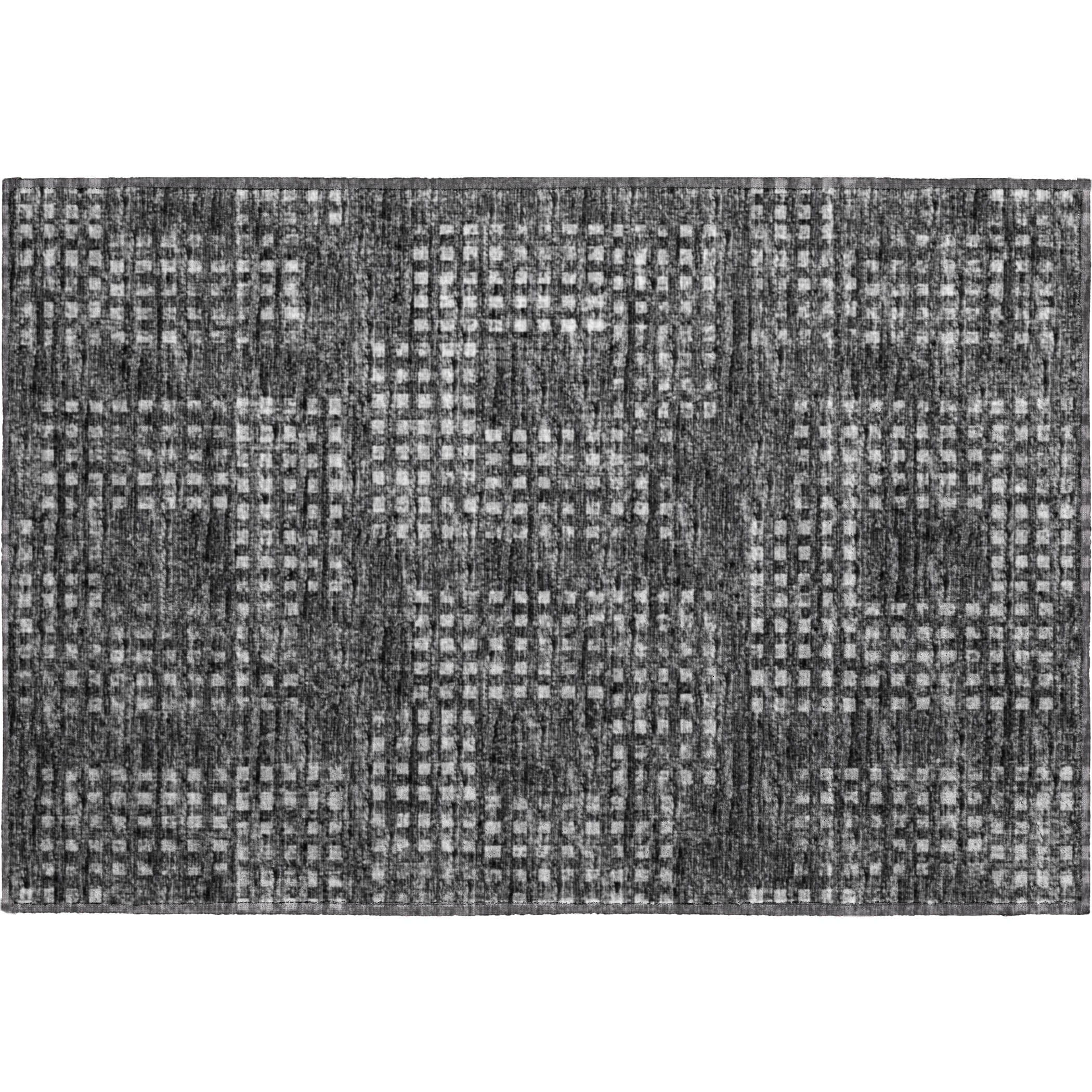 Ghent Machine Washable Transitional Black Rug 1'8" x 2'6" #shape_Rectangle