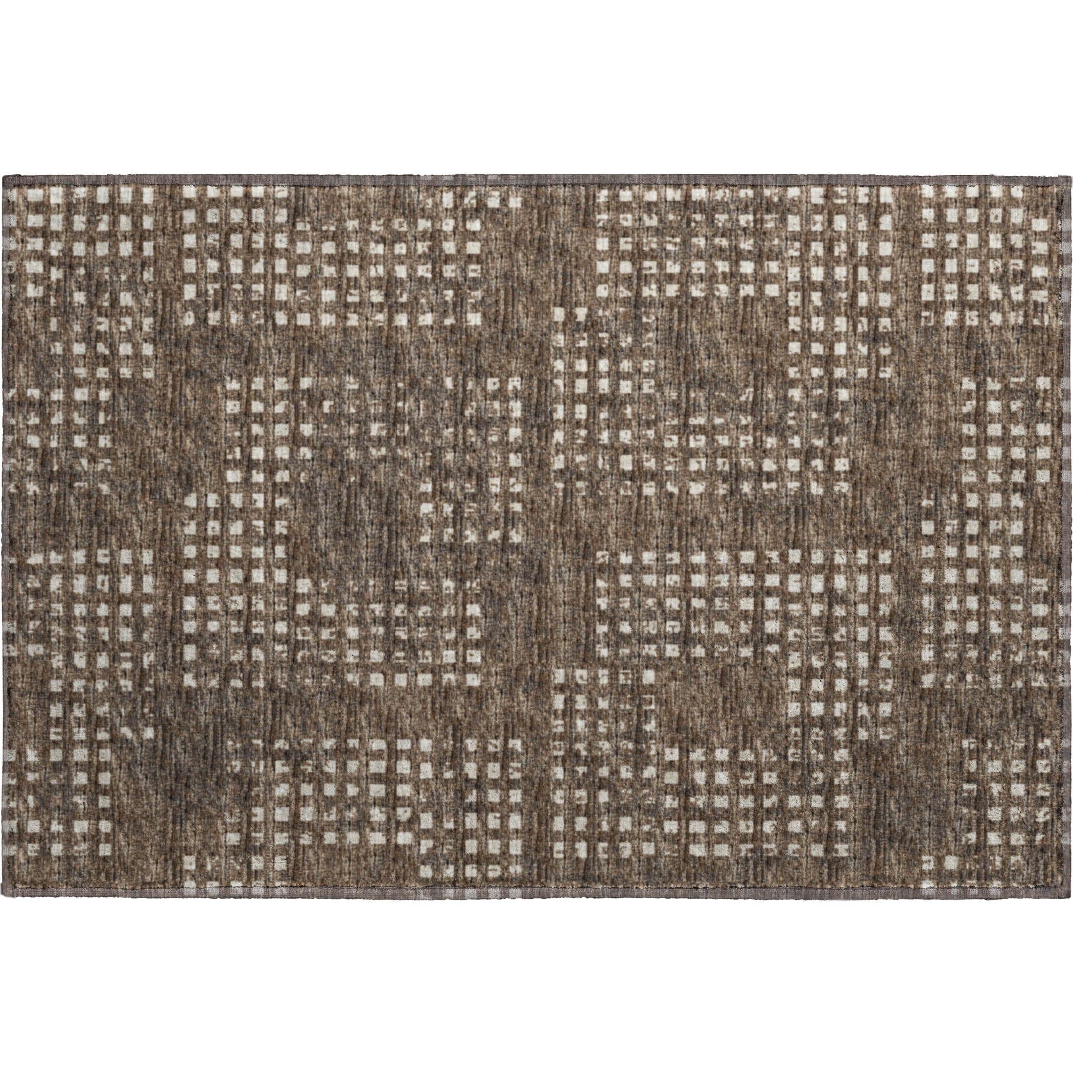 Ghent Machine Washable Transitional Brown Chocolate Rug 1'8" x 2'6" #shape_Rectangle