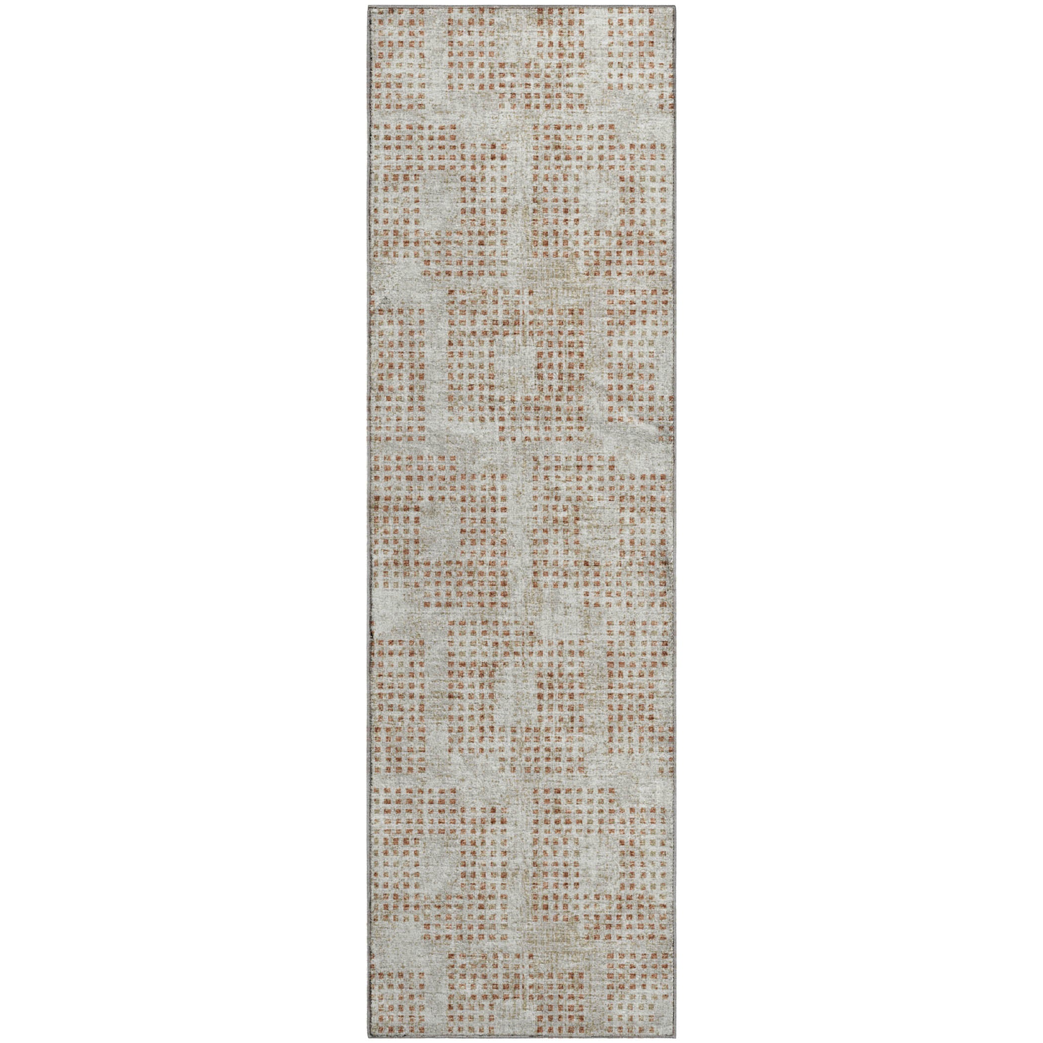 Ghent Machine Washable Transitional Spice Ivory Rug 2'3" x 7'6" #shape_Runner