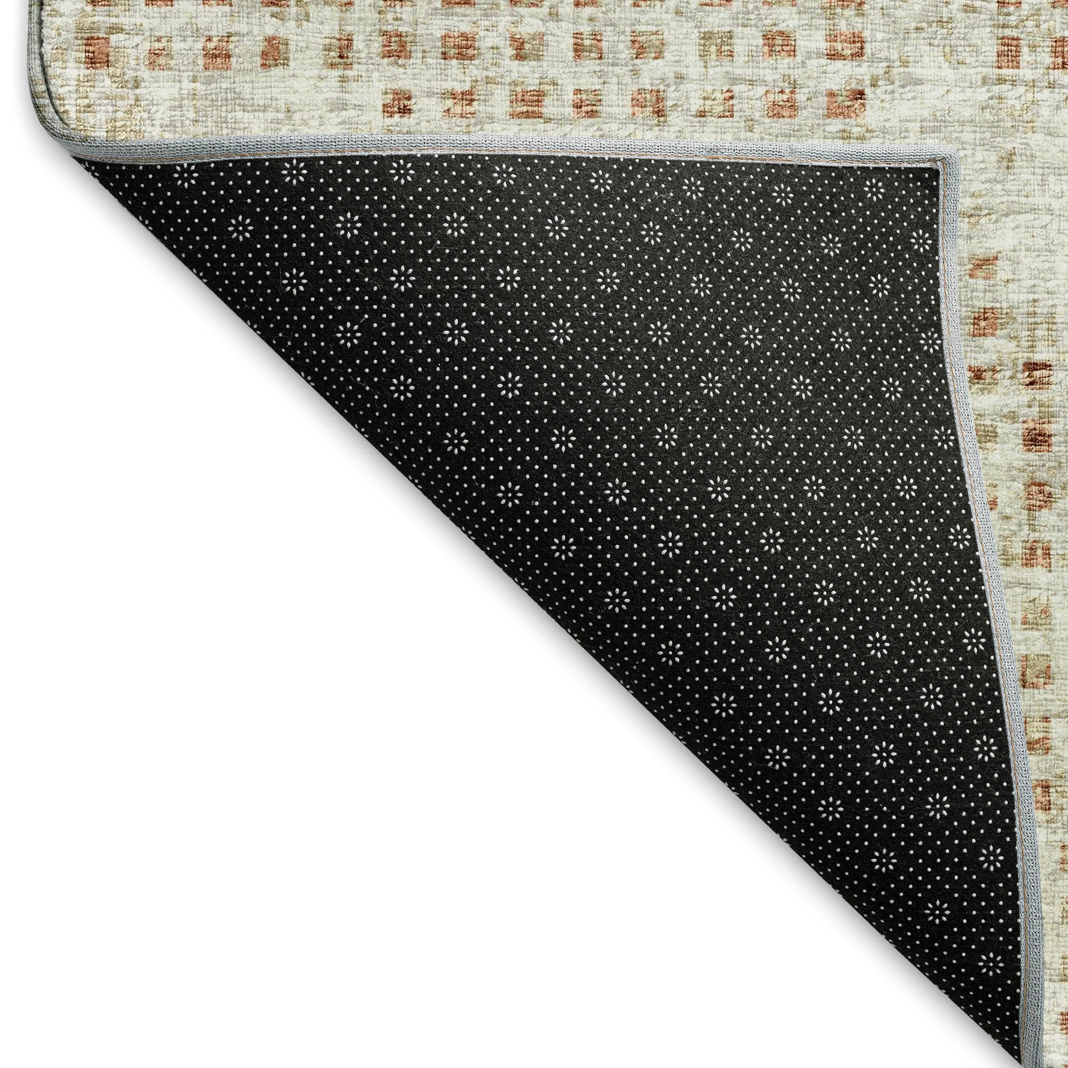 Ghent Machine Washable Transitional Spice Ivory Rug 1'8" x 2'6" #shape_Rectangle
