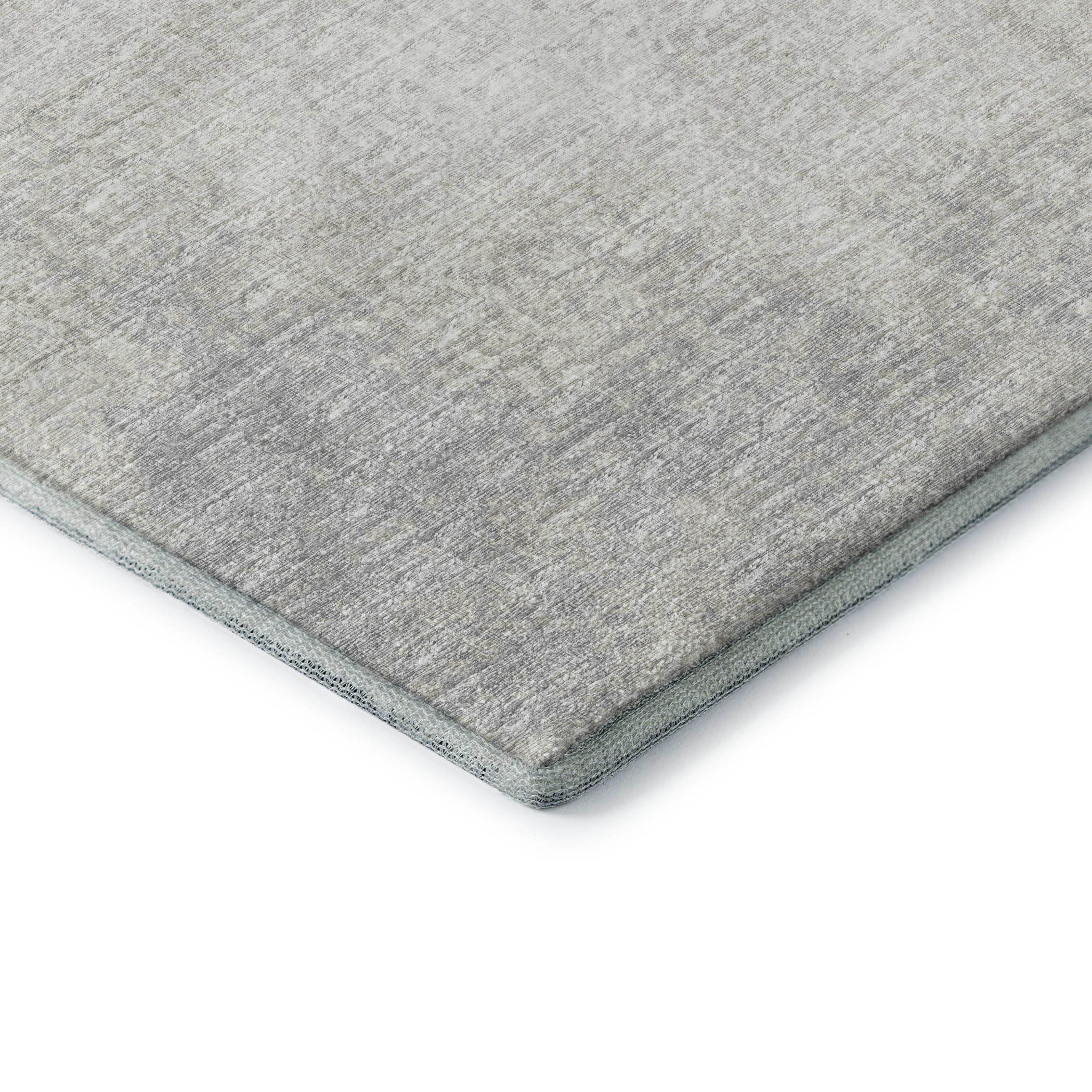 Lucerne Machine Washable Transitional Gray Ivory Rug 1'8" x 2'6" #shape_Rectangle