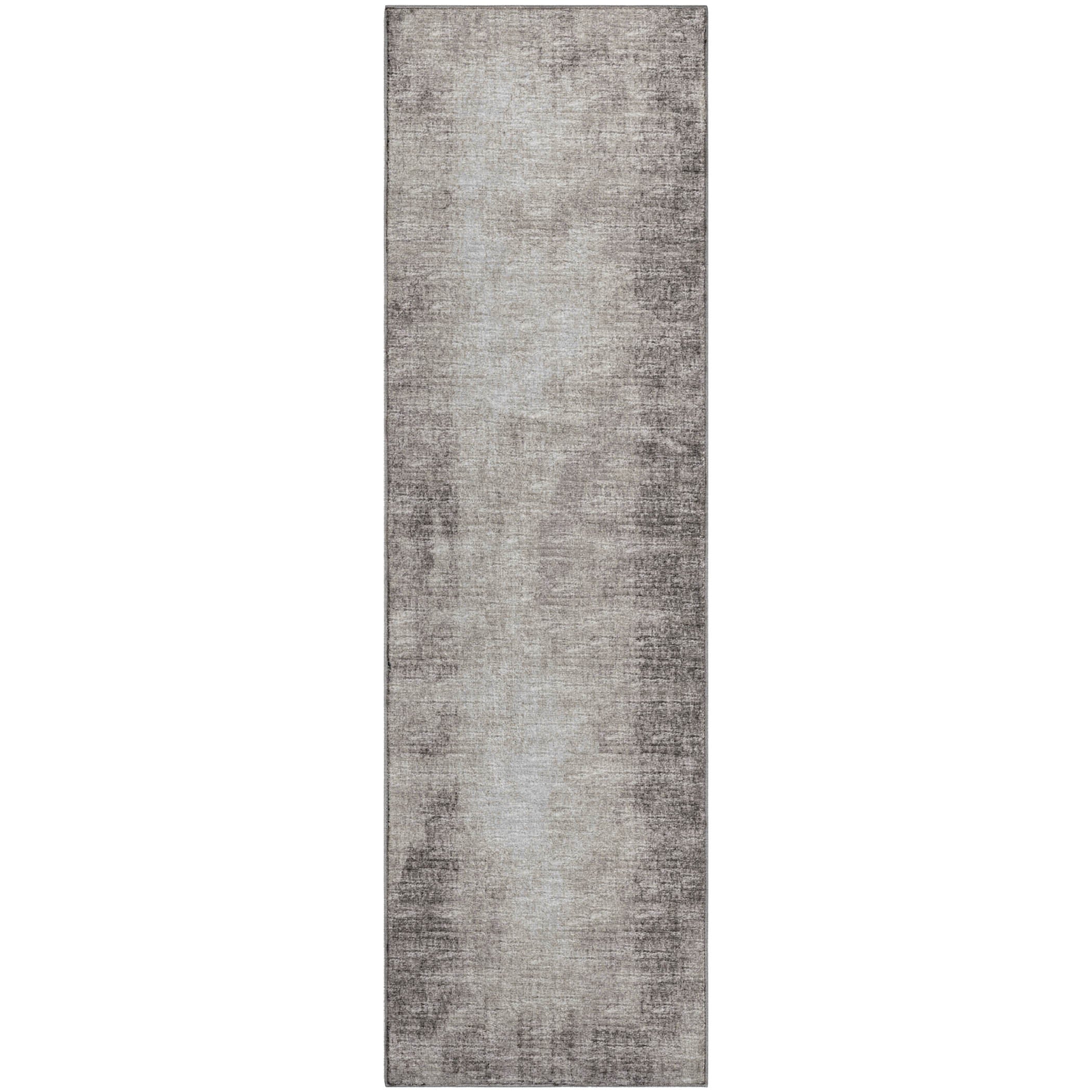 Lucerne Machine Washable Transitional Mocha Taupe Rug 2'3" x 7'6" #shape_Runner