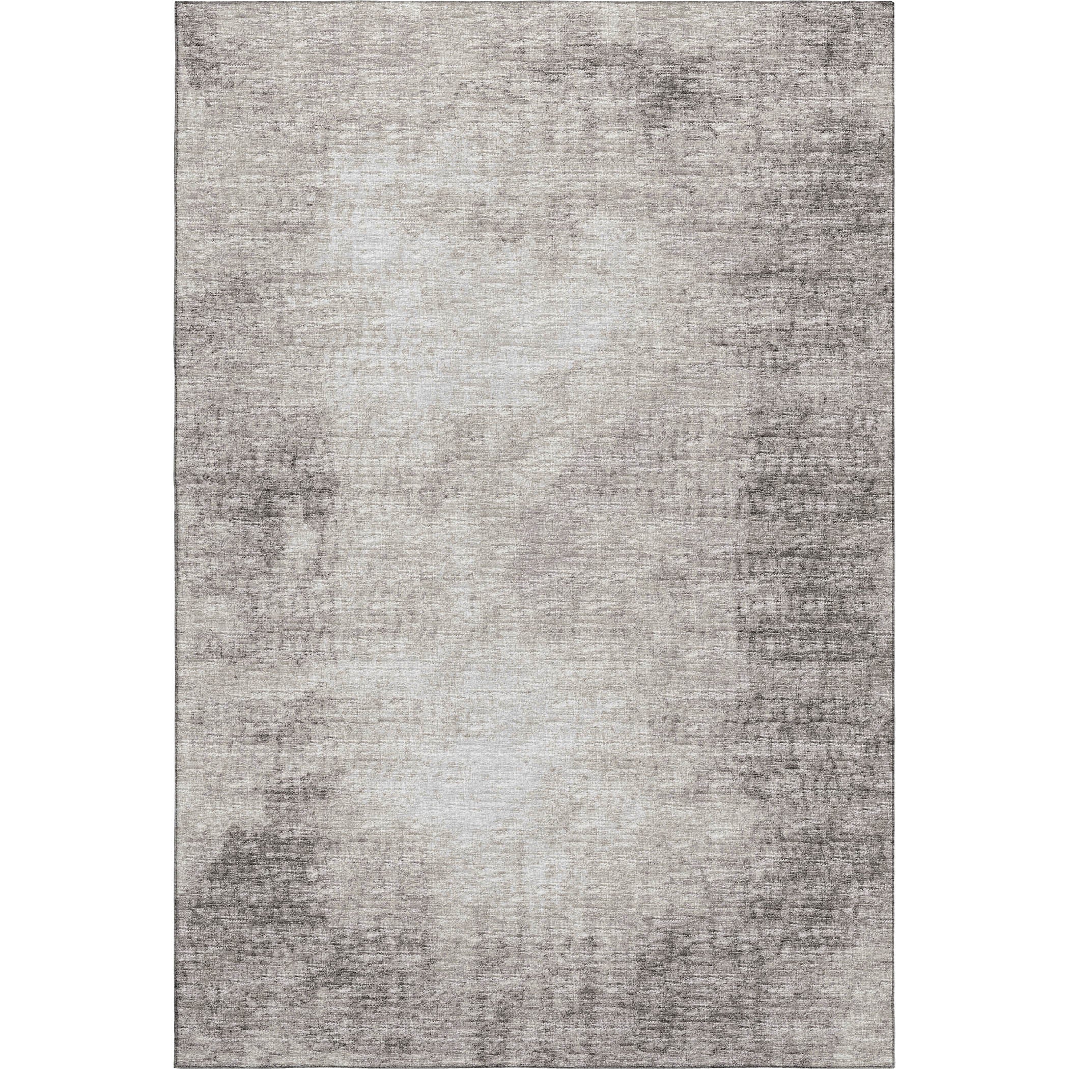Lucerne Machine Washable Transitional Mocha Taupe Rug 2'6" x 3'10" #shape_Rectangle