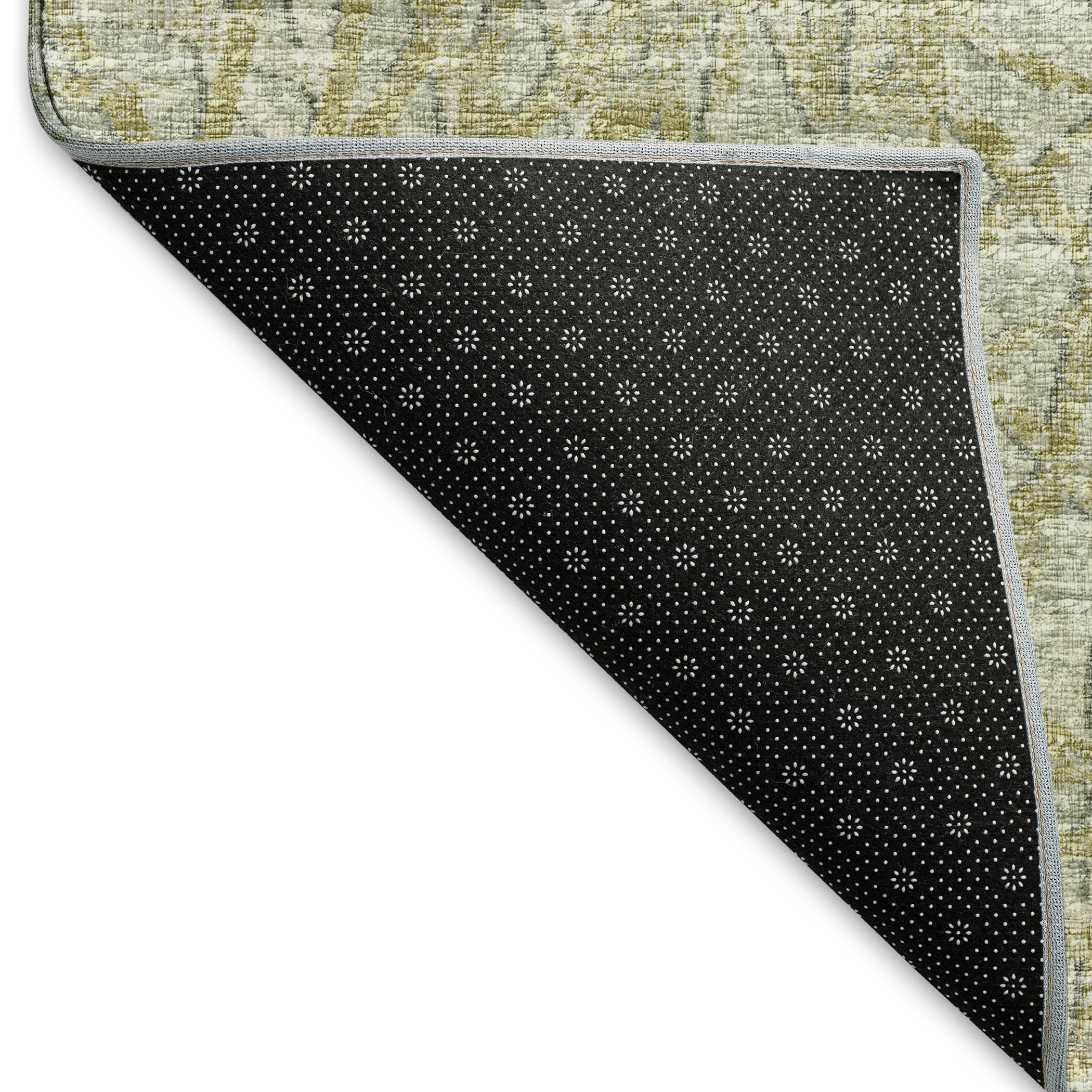 Bogota Machine Washable Transitional Sage Green Rug 1'8" x 2'6" #shape_Rectangle