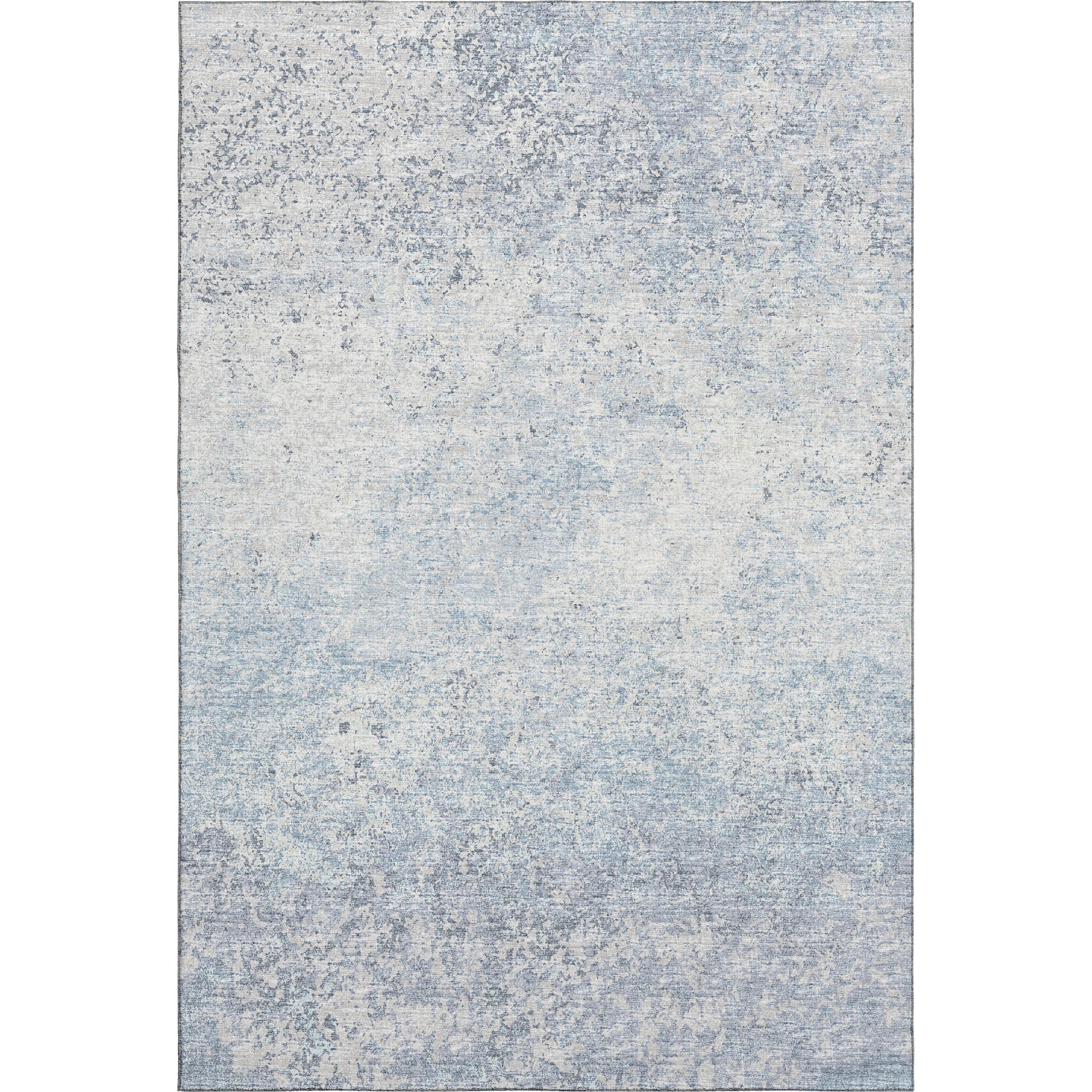 Luang Prabang Machine Washable Transitional Blue Rug 2'6" x 3'10" #shape_Rectangle