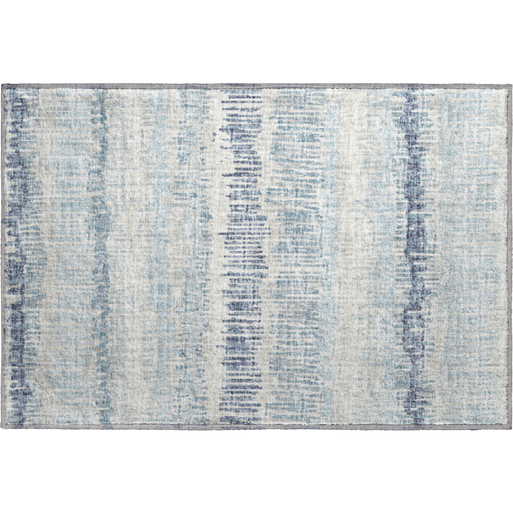 Sarajevo Machine Washable Transitional Blue Rug 1'8" x 2'6" #shape_Rectangle