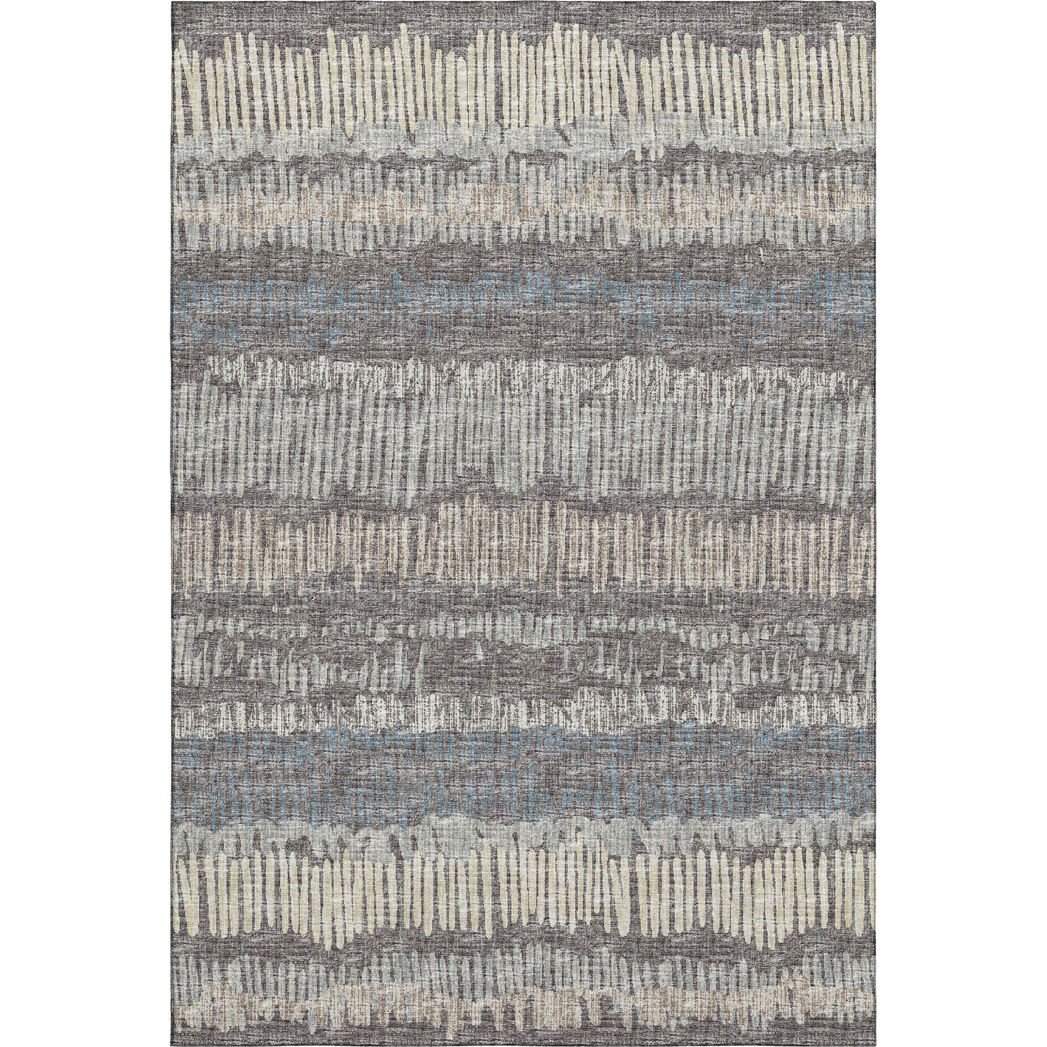 Sarajevo Machine Washable Transitional Gray Charcoal Rug 2'6" x 3'10" #shape_Rectangle