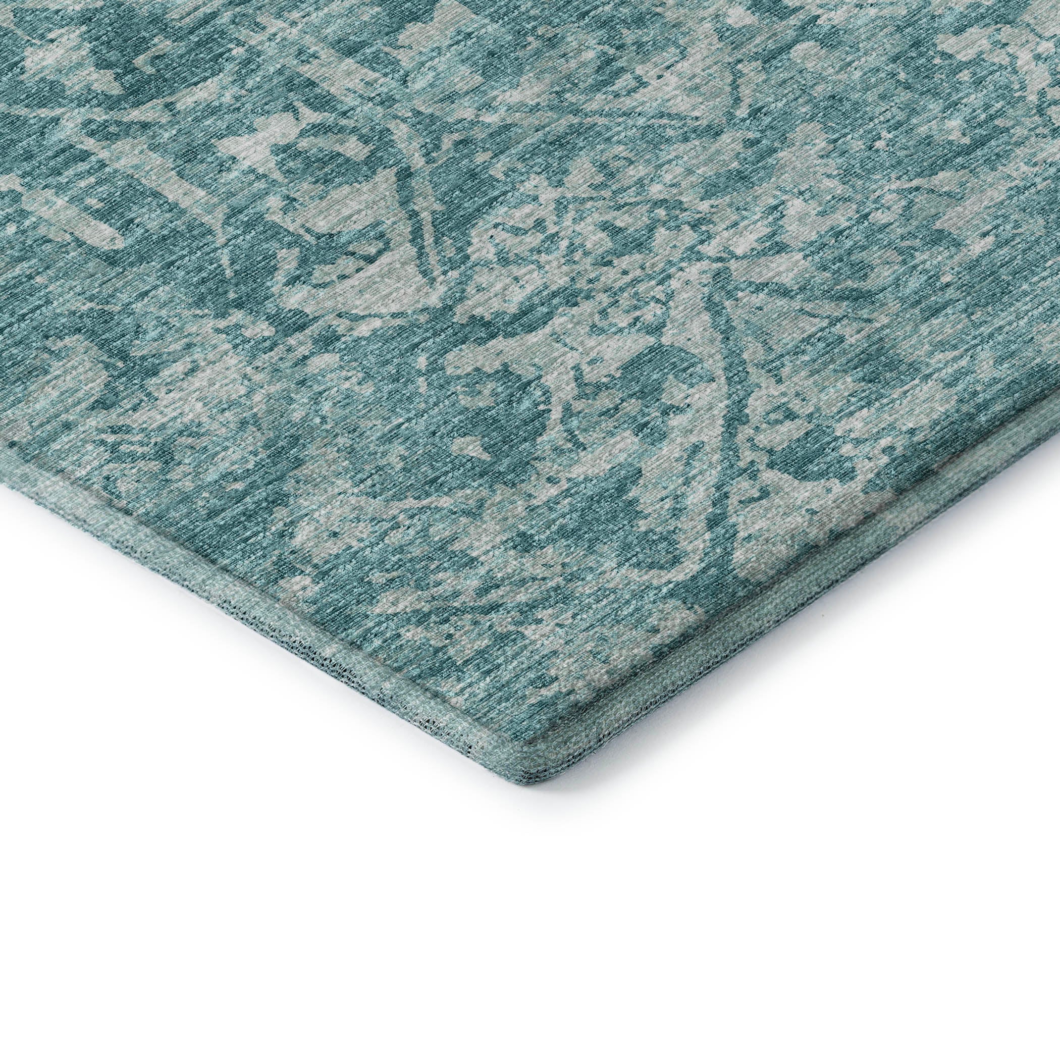 Ghent Machine Washable Traditional Blue Rug 1'8" x 2'6" #shape_Rectangle
