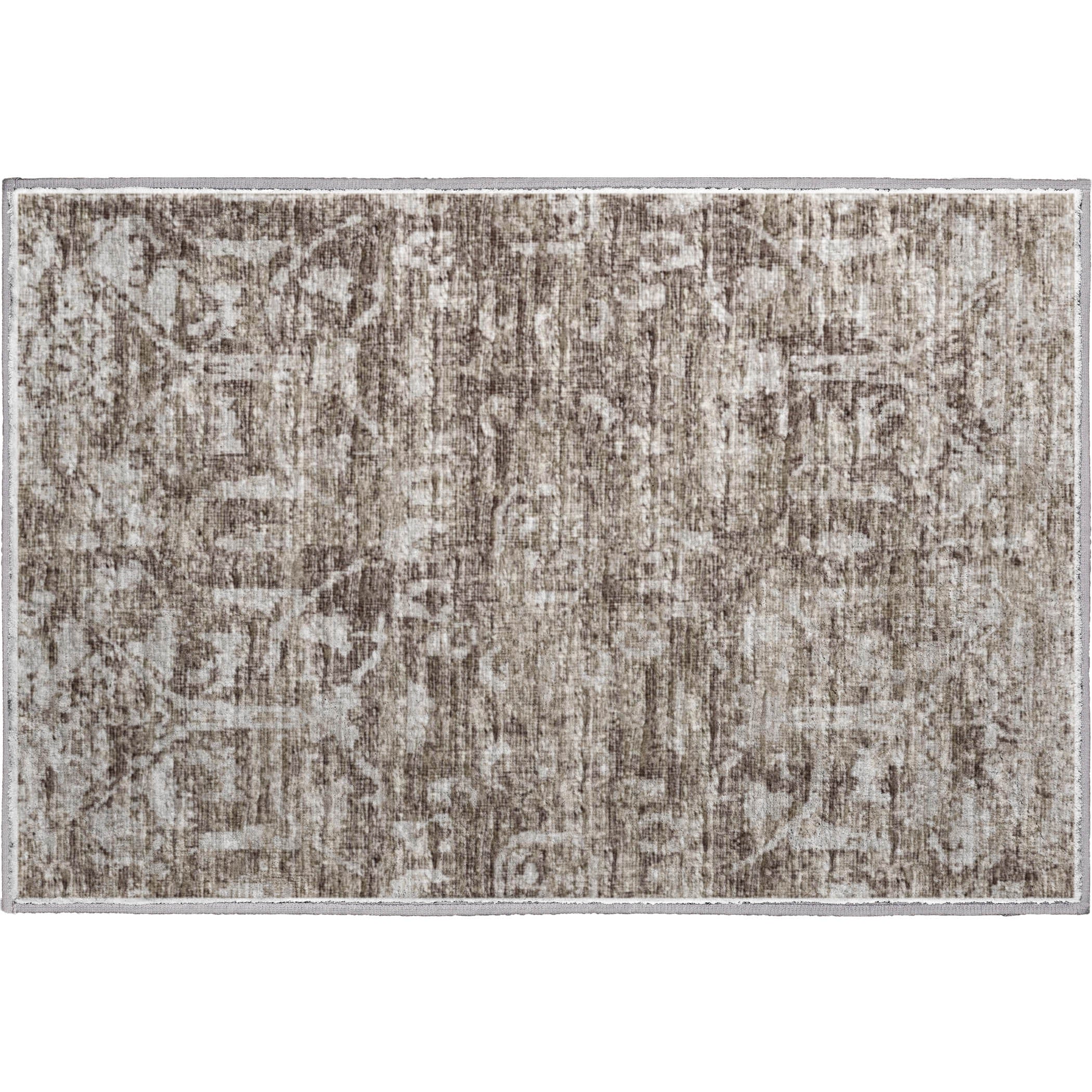 Ghent Machine Washable Traditional Brown Rug 1'8" x 2'6" #shape_Rectangle