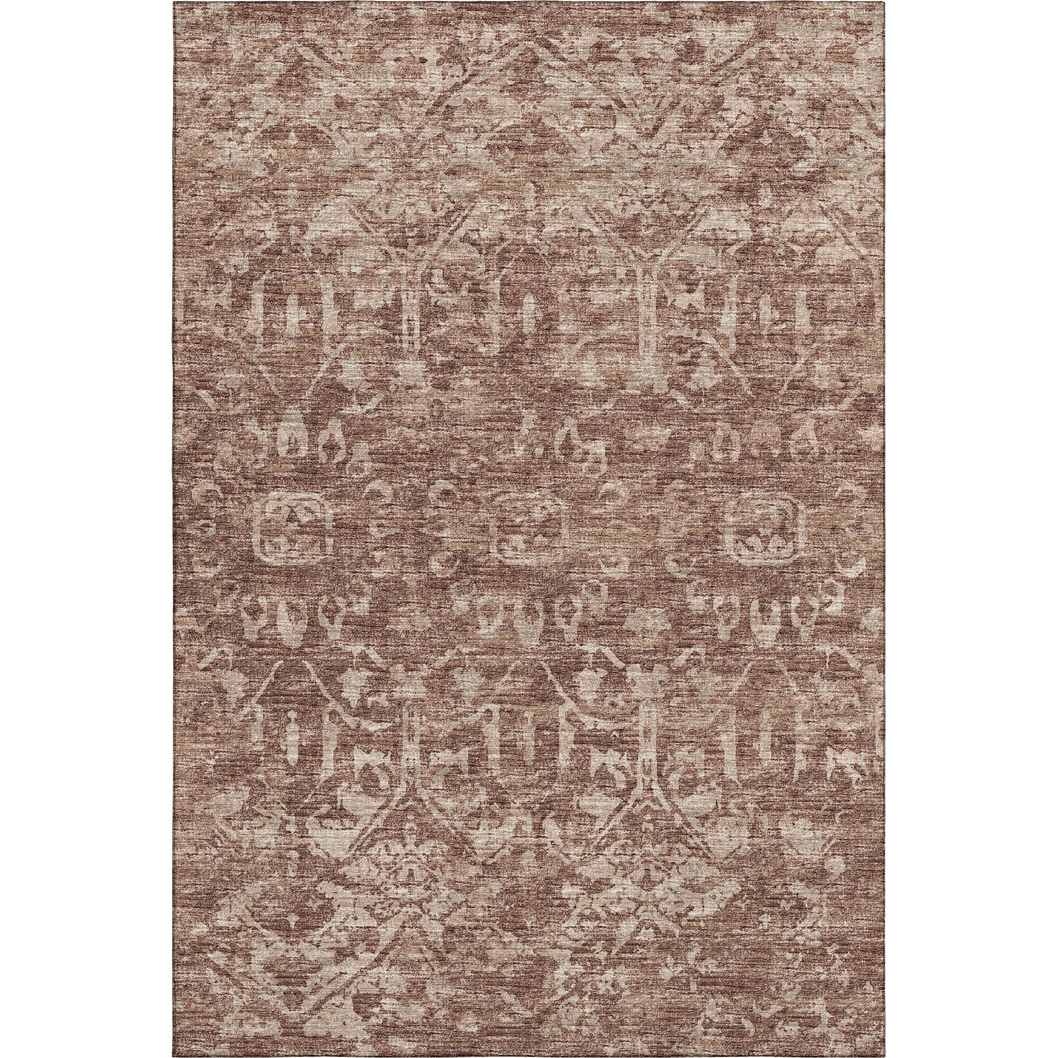 Ghent Machine Washable Traditional Chocolate Brown Rug 2'6" x 3'10" #shape_Rectangle