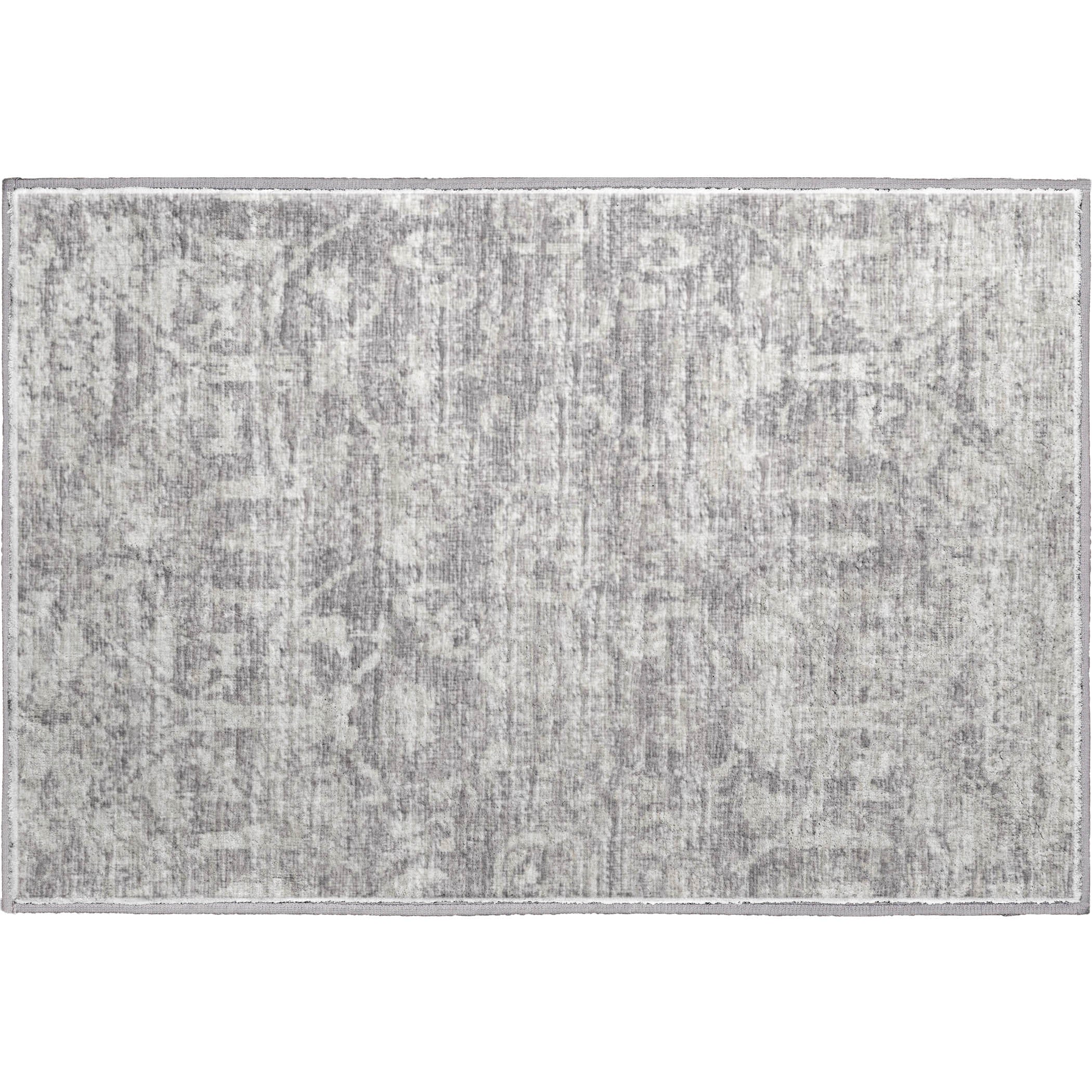 Ghent Machine Washable Traditional Gray Rug 1'8" x 2'6" #shape_Rectangle
