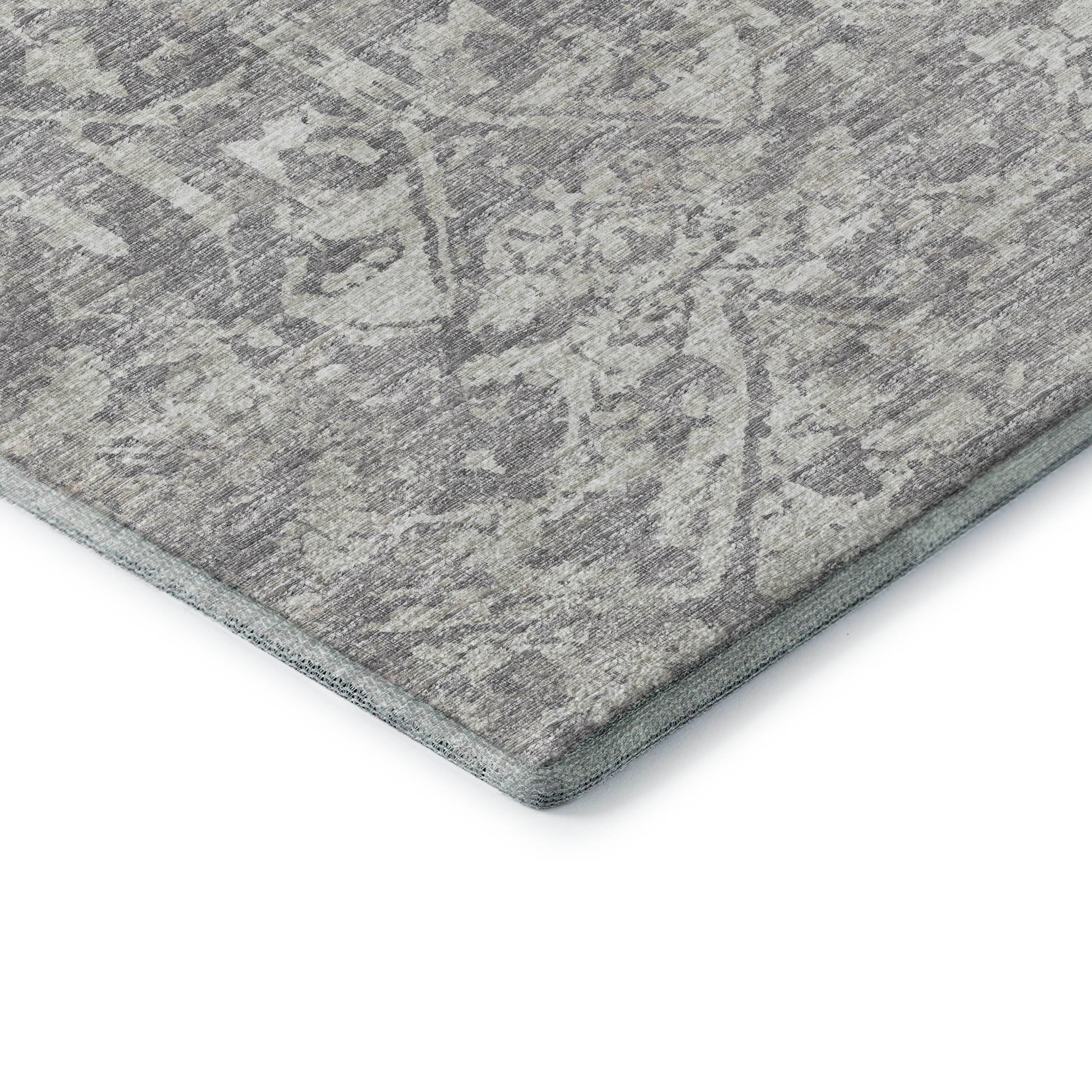 Ghent Machine Washable Traditional Gray Rug 1'8" x 2'6" #shape_Rectangle
