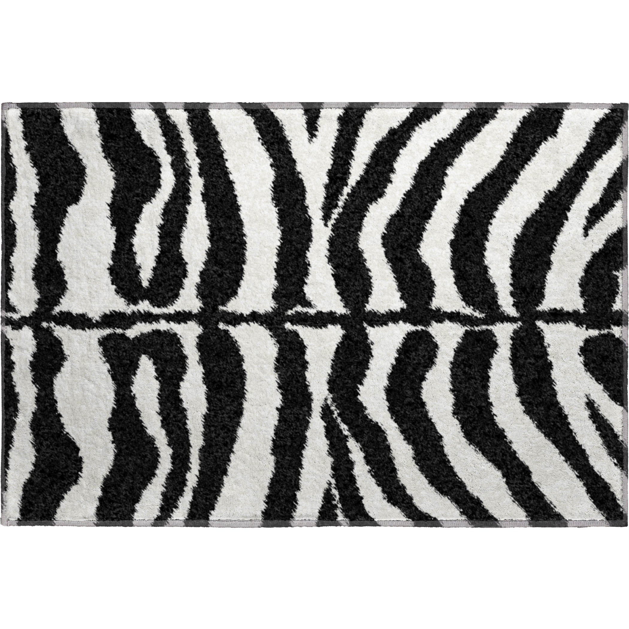 Baku Machine Washable Animal Skin Pattern Pearl Gray Rug 1'8" x 2'6" #shape_Rectangle