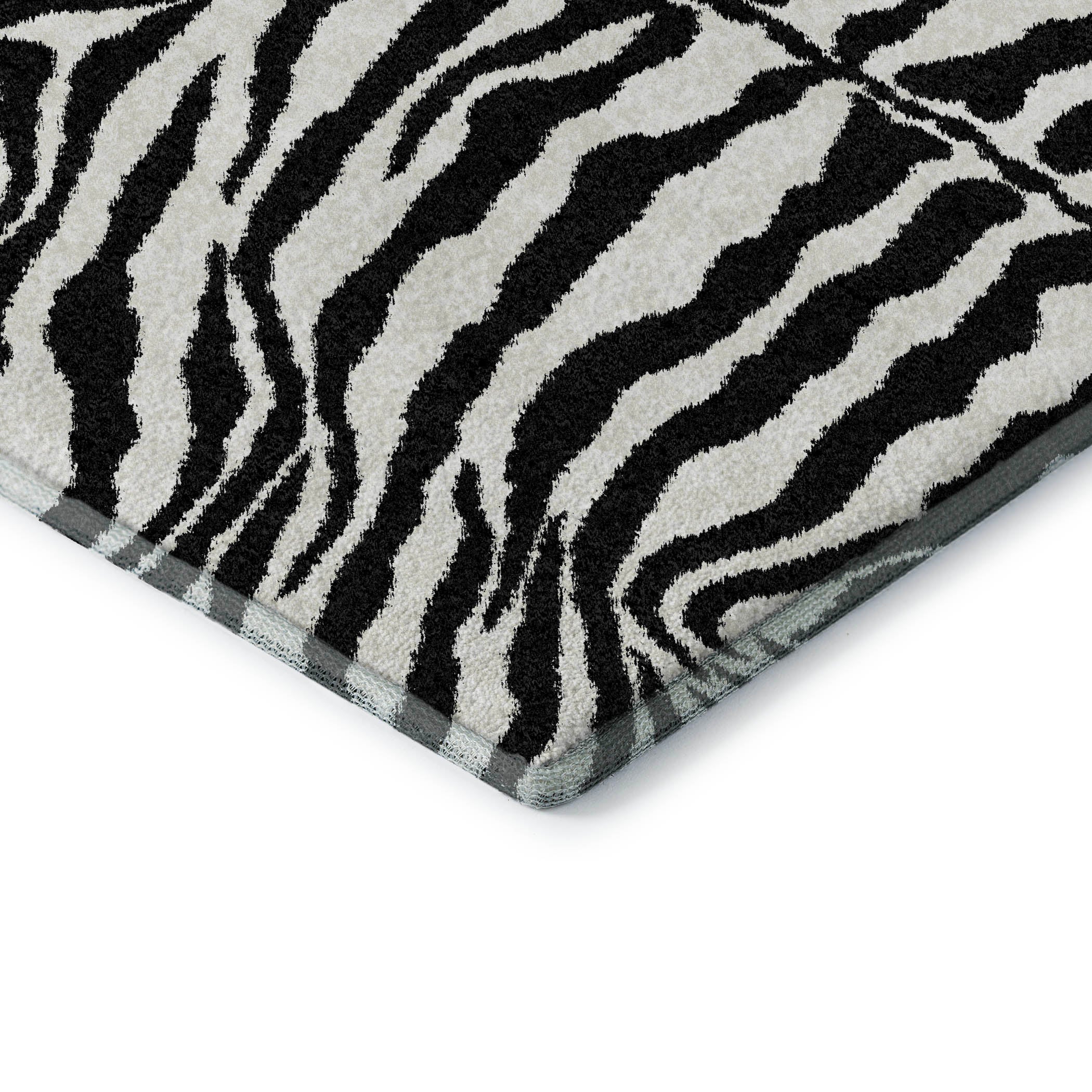 Baku Machine Washable Animal Skin Pattern Pearl Gray Rug 1'8" x 2'6" #shape_Rectangle