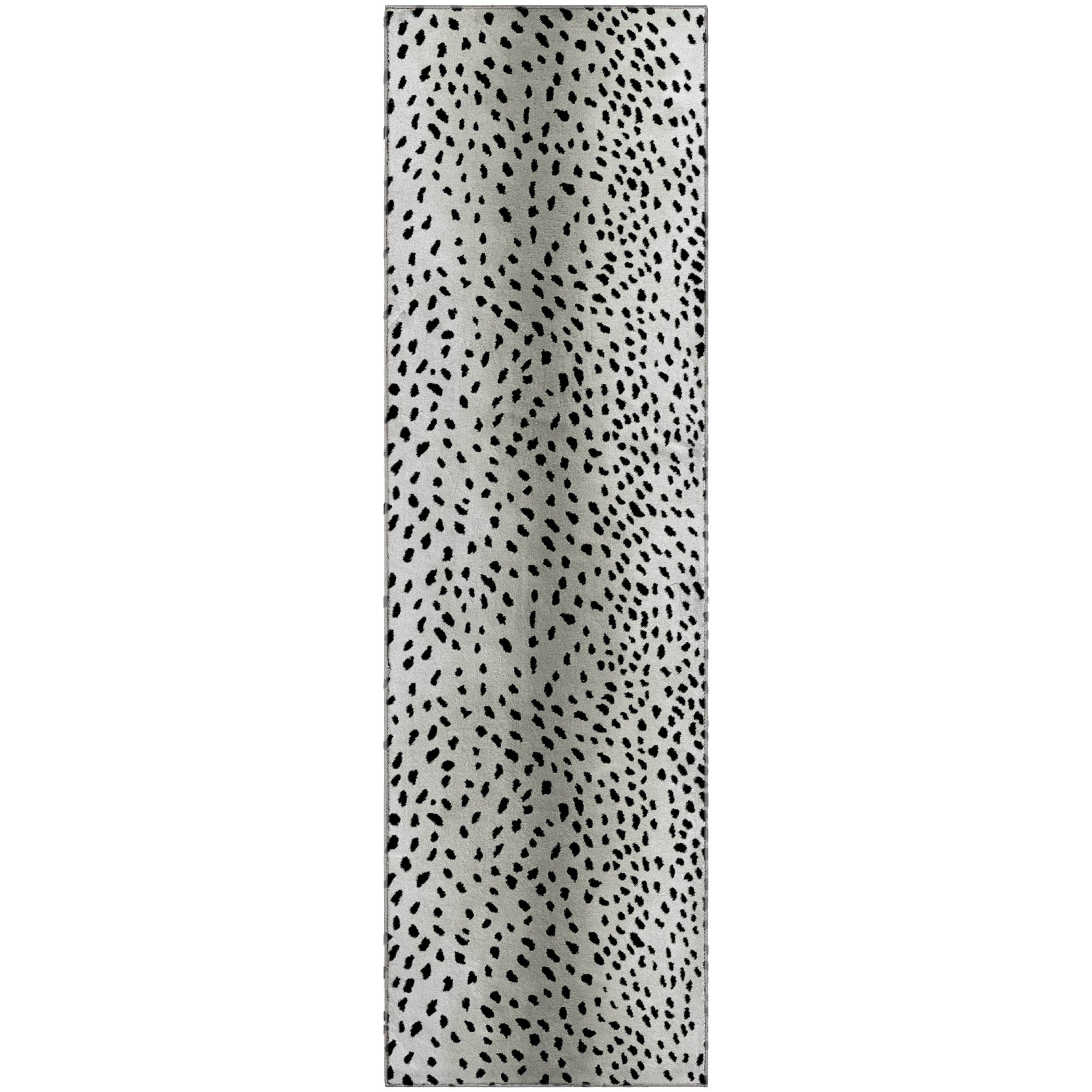 Valletta Machine Washable Animal Skin Pattern Pearl Ivory Rug 2'3" x 7'6" #shape_Runner