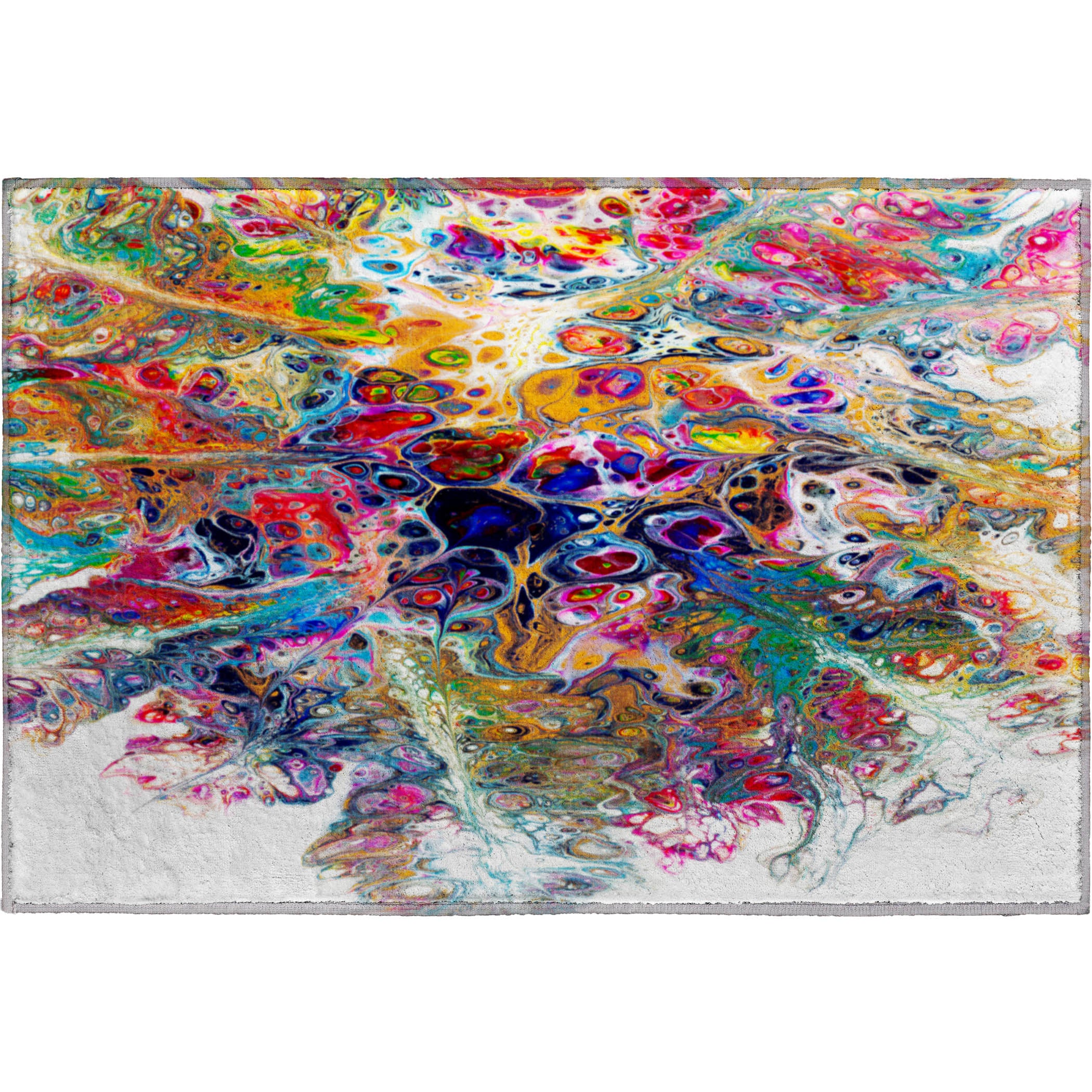 Hoi An Machine Washable Contemporary Kaleidoscope Multi Rug 1'8" x 2'6" #shape_Rectangle