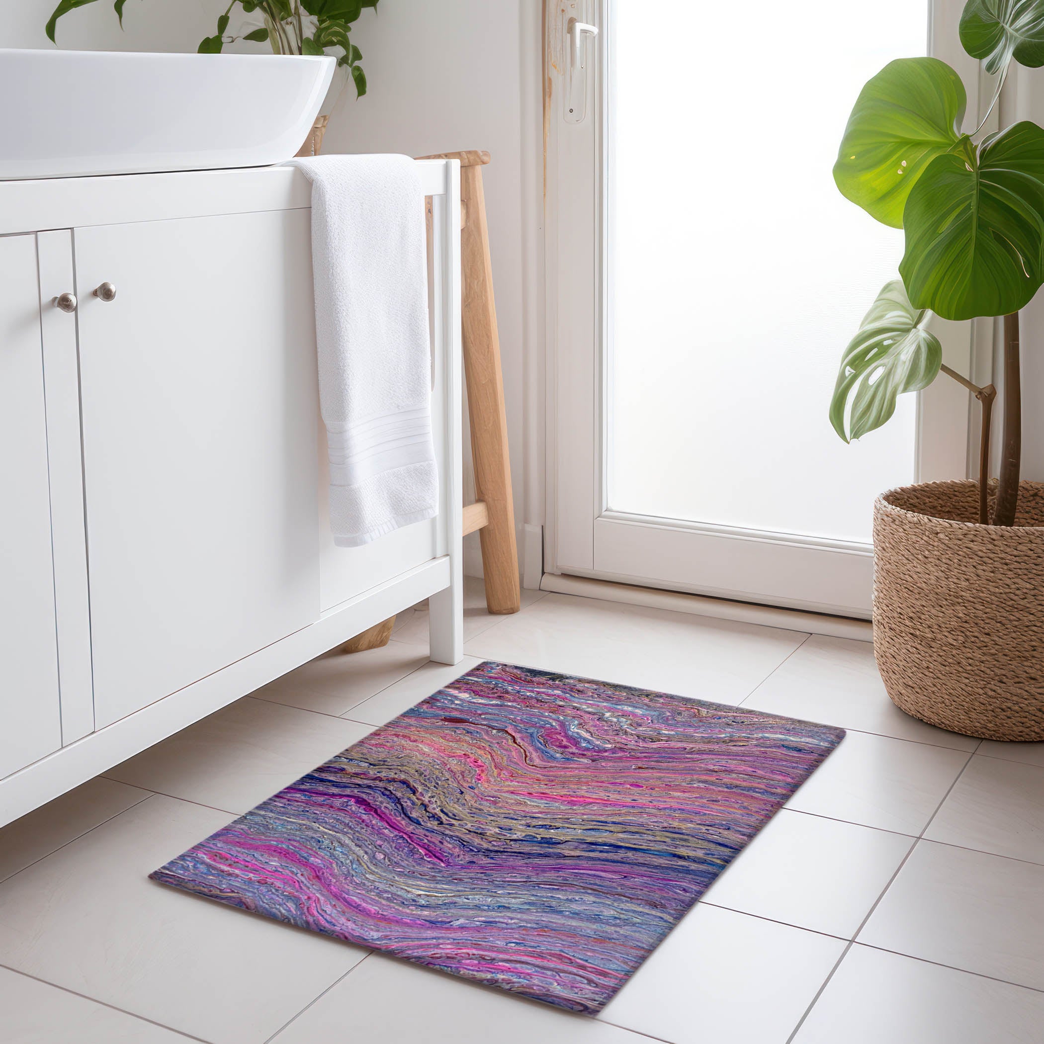 Zanzibar Machine Washable Contemporary Flirt Multi Rug 1'8" x 2'6" #shape_Rectangle