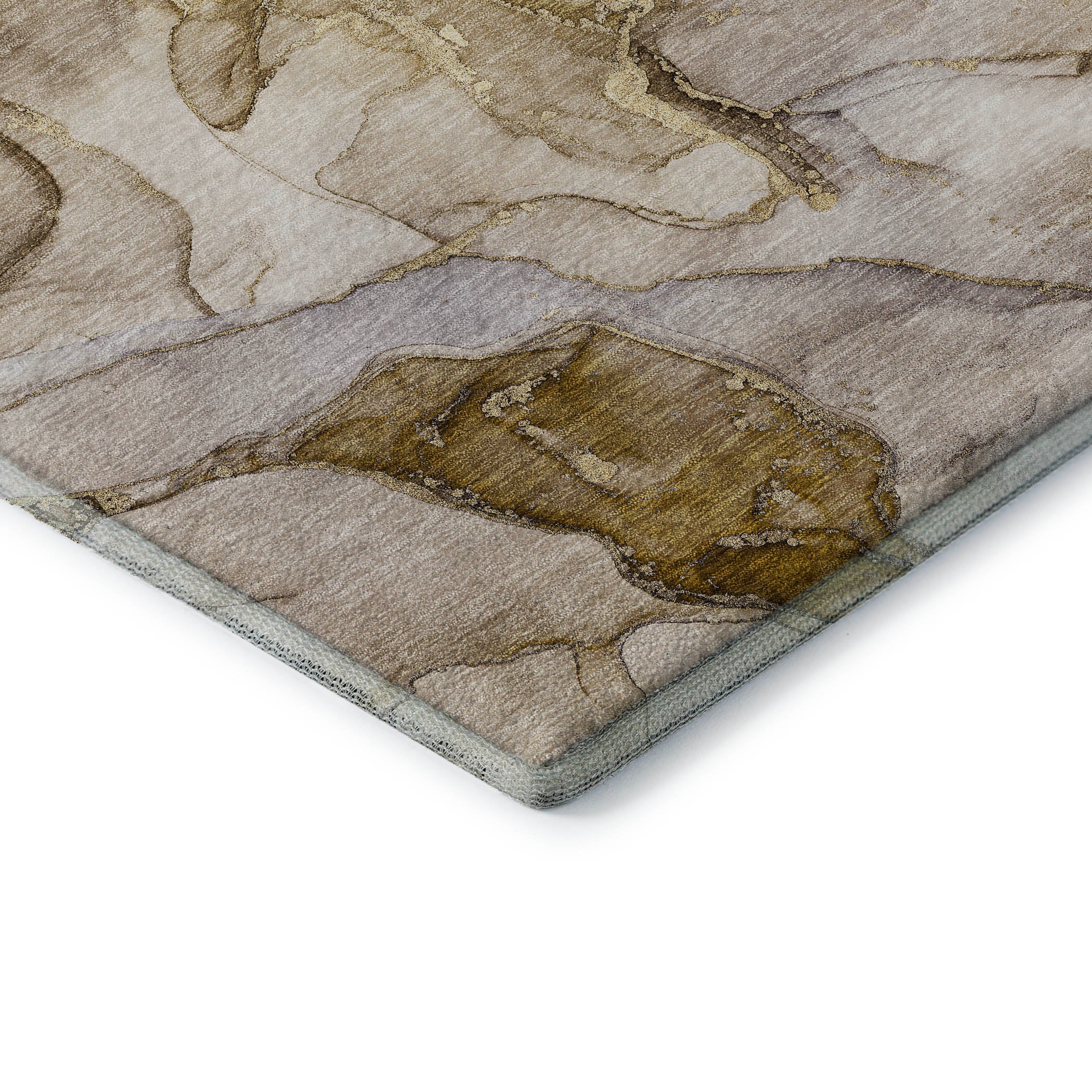 Marrakech Machine Washable Contemporary Taupe Brown Rug 1'8" x 2'6" #shape_Rectangle