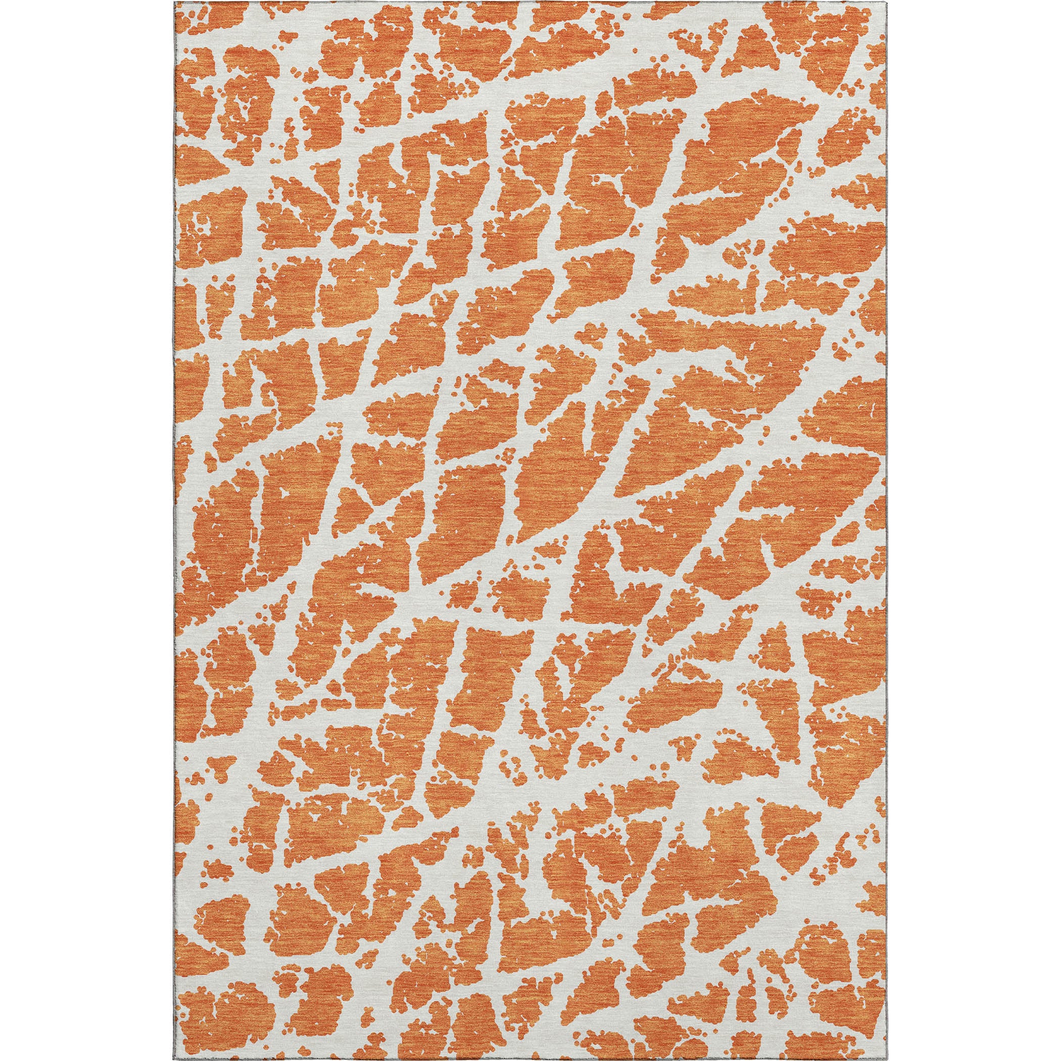Siena Machine Washable Transitional Orange Rug 2'6" x 3'10" #shape_Rectangle
