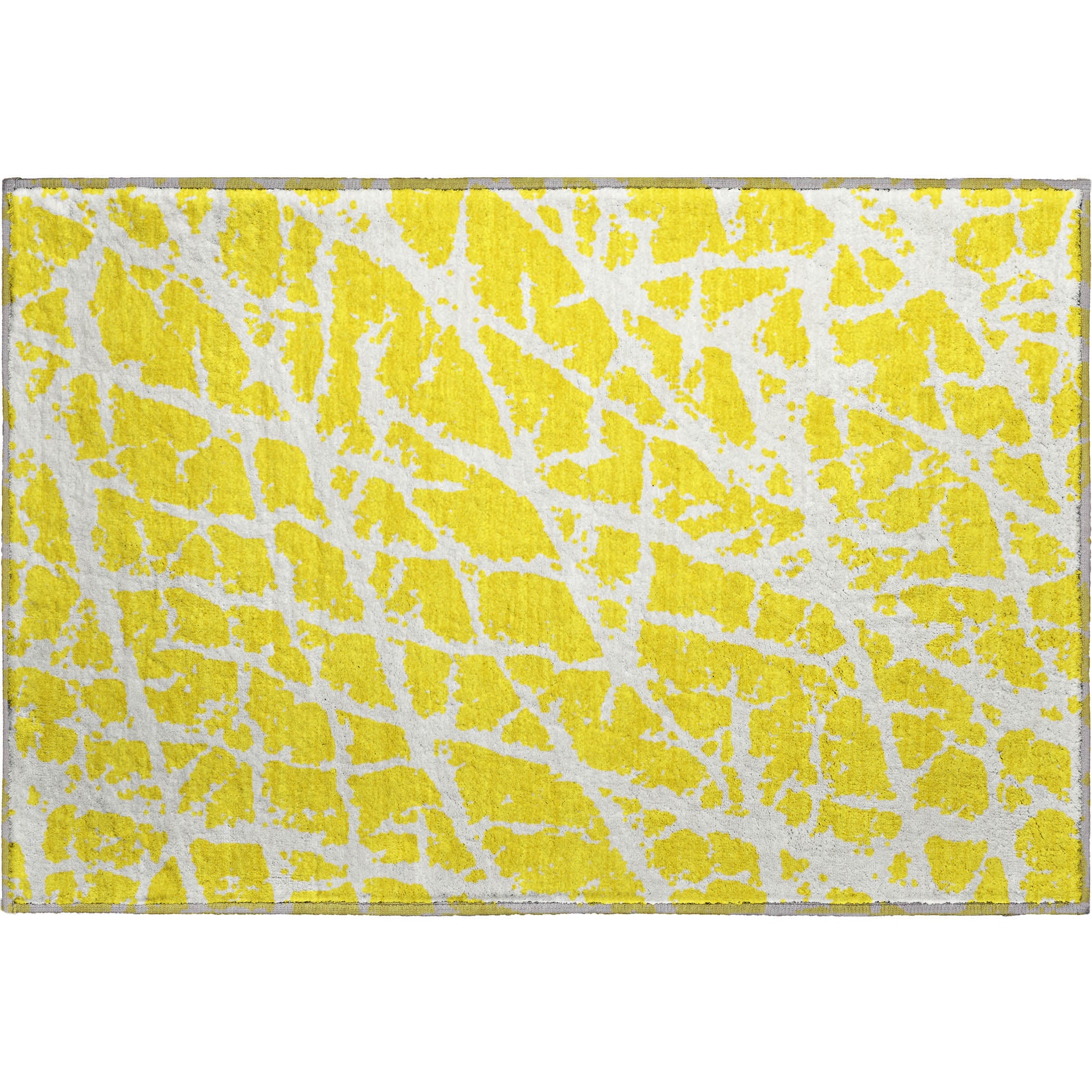 Siena Machine Washable Transitional Yellow Gold Rug 1'8" x 2'6" #shape_Rectangle