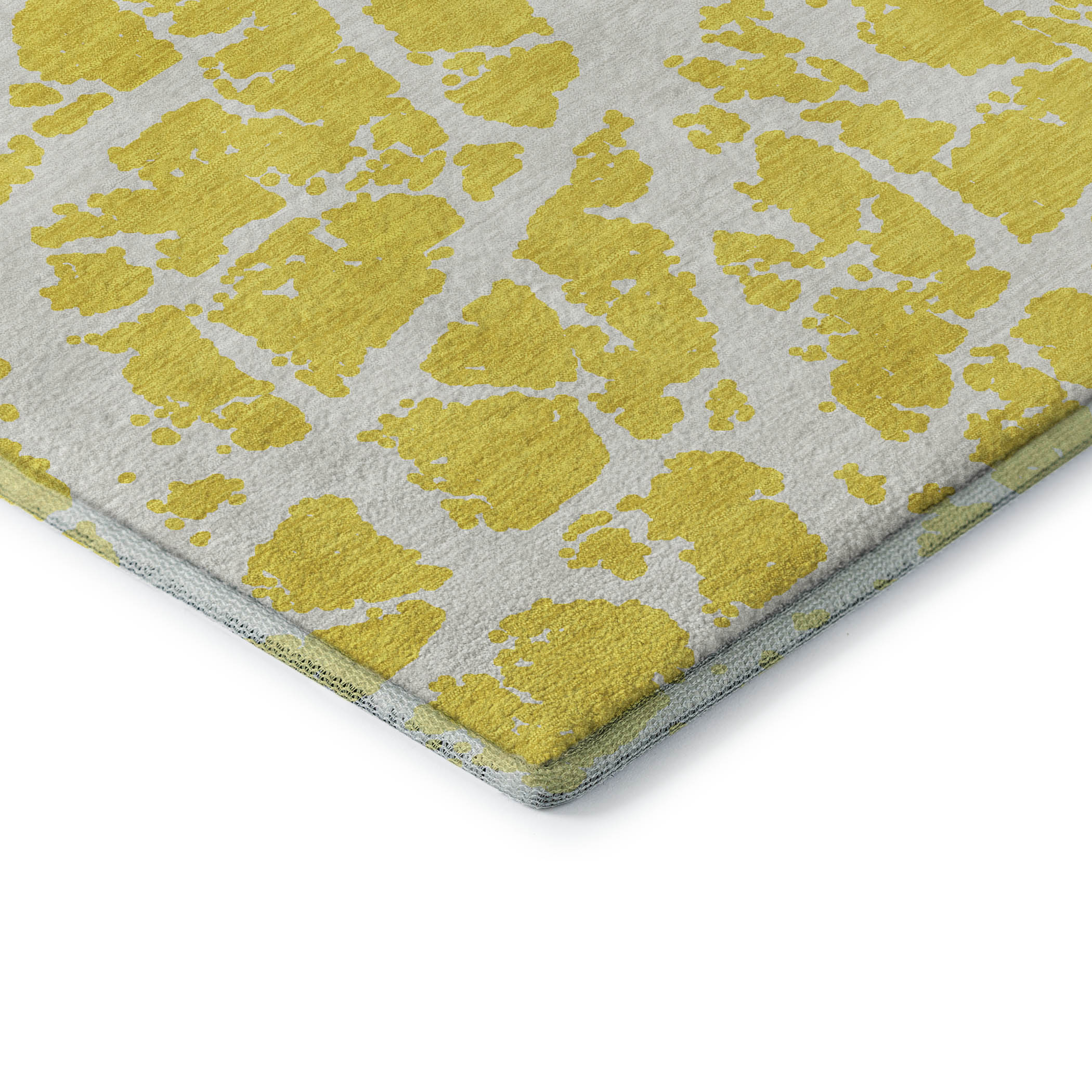 Siena Machine Washable Transitional Yellow Gold Rug 1'8" x 2'6" #shape_Rectangle