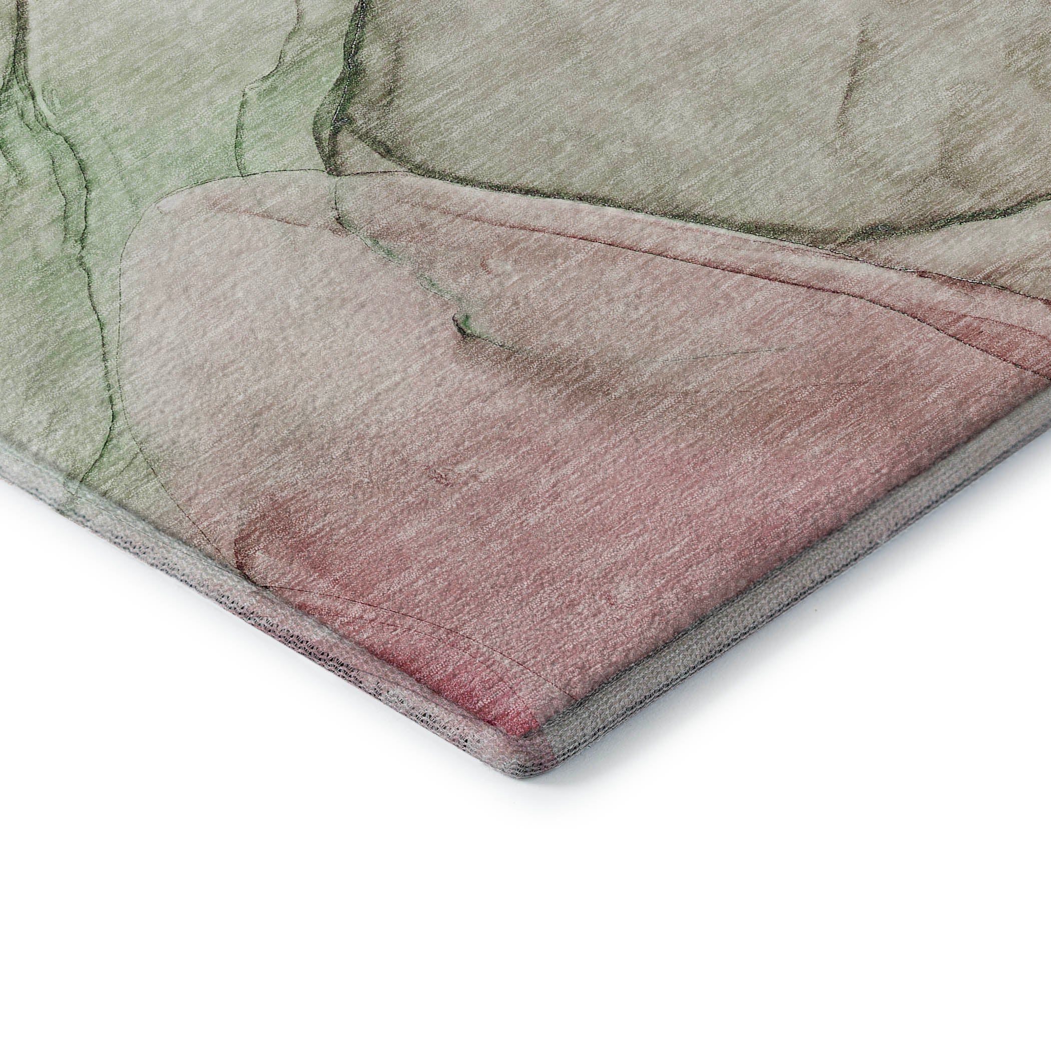 Valletta Machine Washable Transitional Blush Pink Rug 1'8" x 2'6" #shape_Rectangle