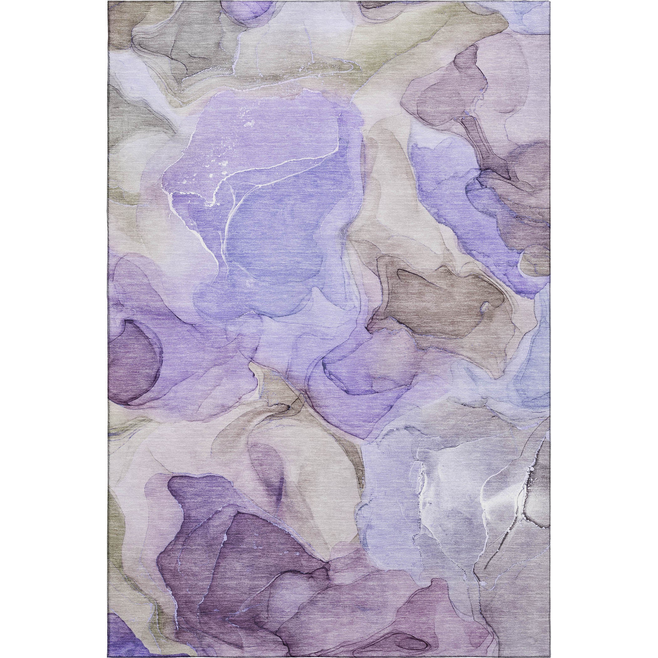 Chiang Mai Machine Washable Transitional Purple Rug 2'6" x 3'10" #shape_Rectangle