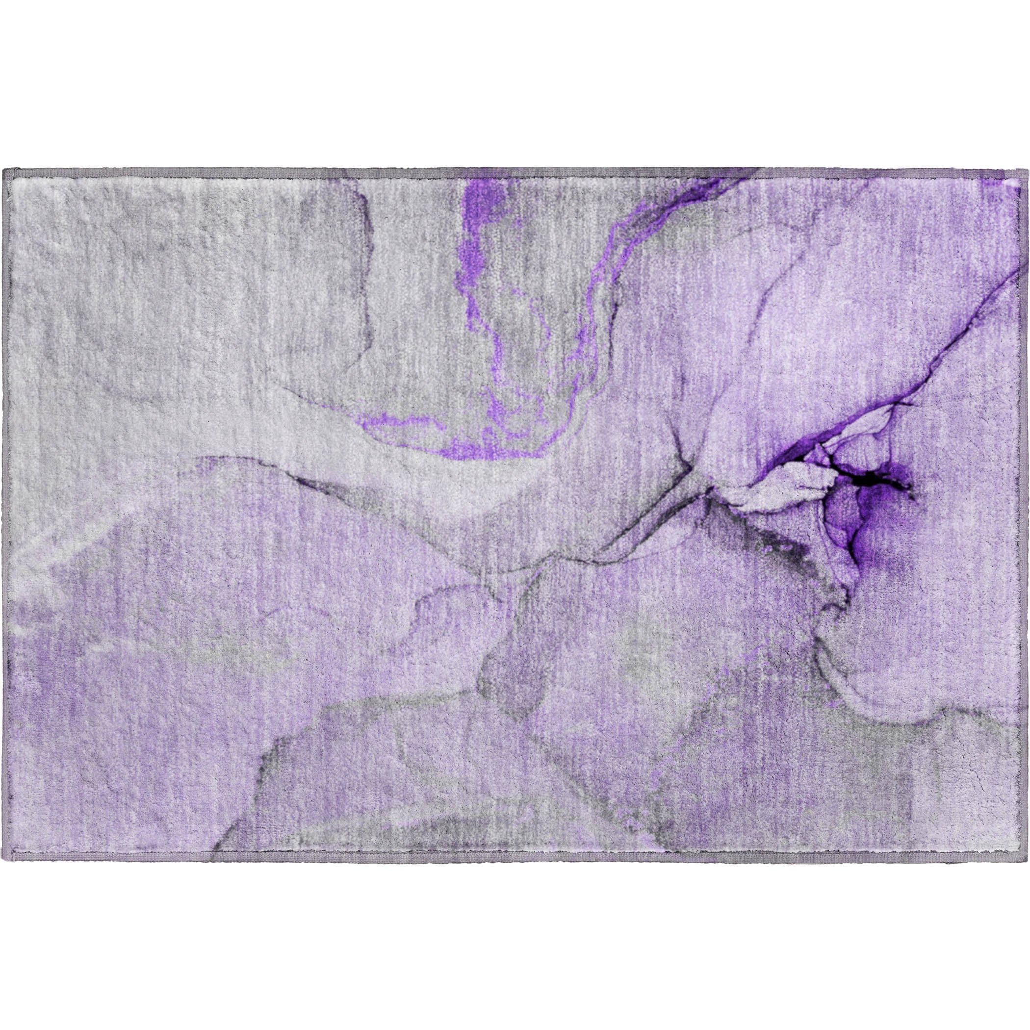 Vienna Machine Washable Transitional Purple Rug 1'8" x 2'6" #shape_Rectangle