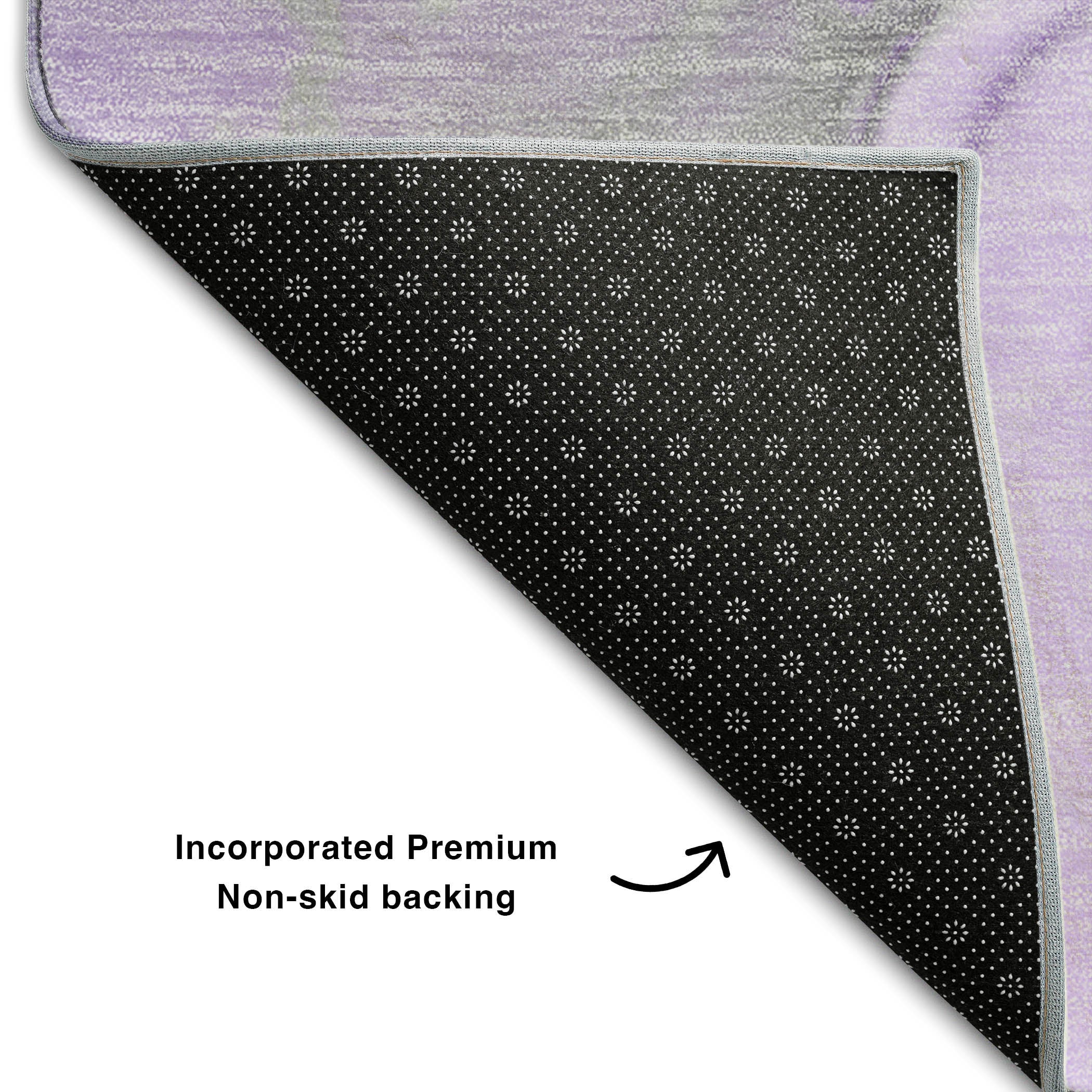 Vienna Machine Washable Transitional Purple Rug 1'8" x 2'6" #shape_Rectangle