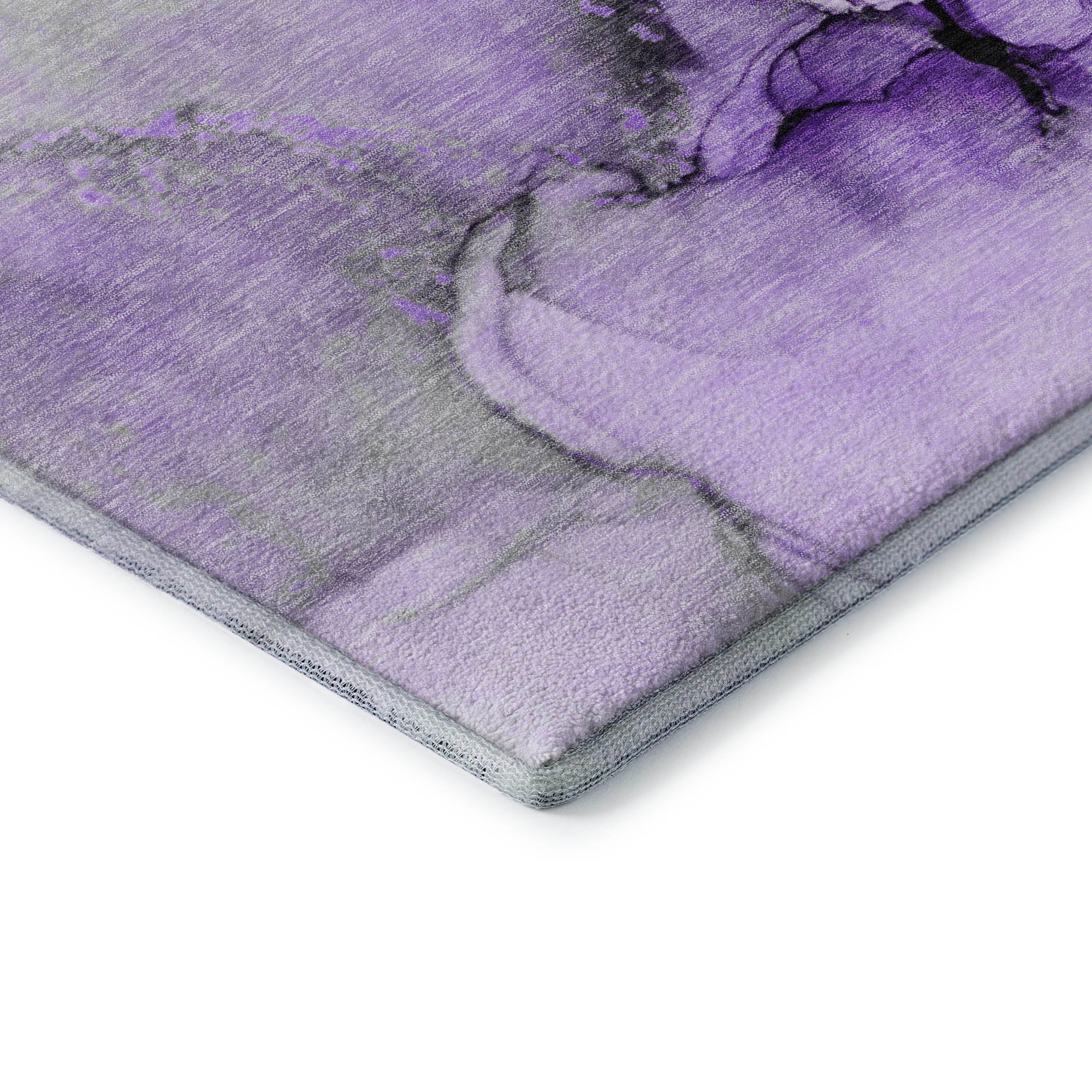 Vienna Machine Washable Transitional Purple Rug 1'8" x 2'6" #shape_Rectangle