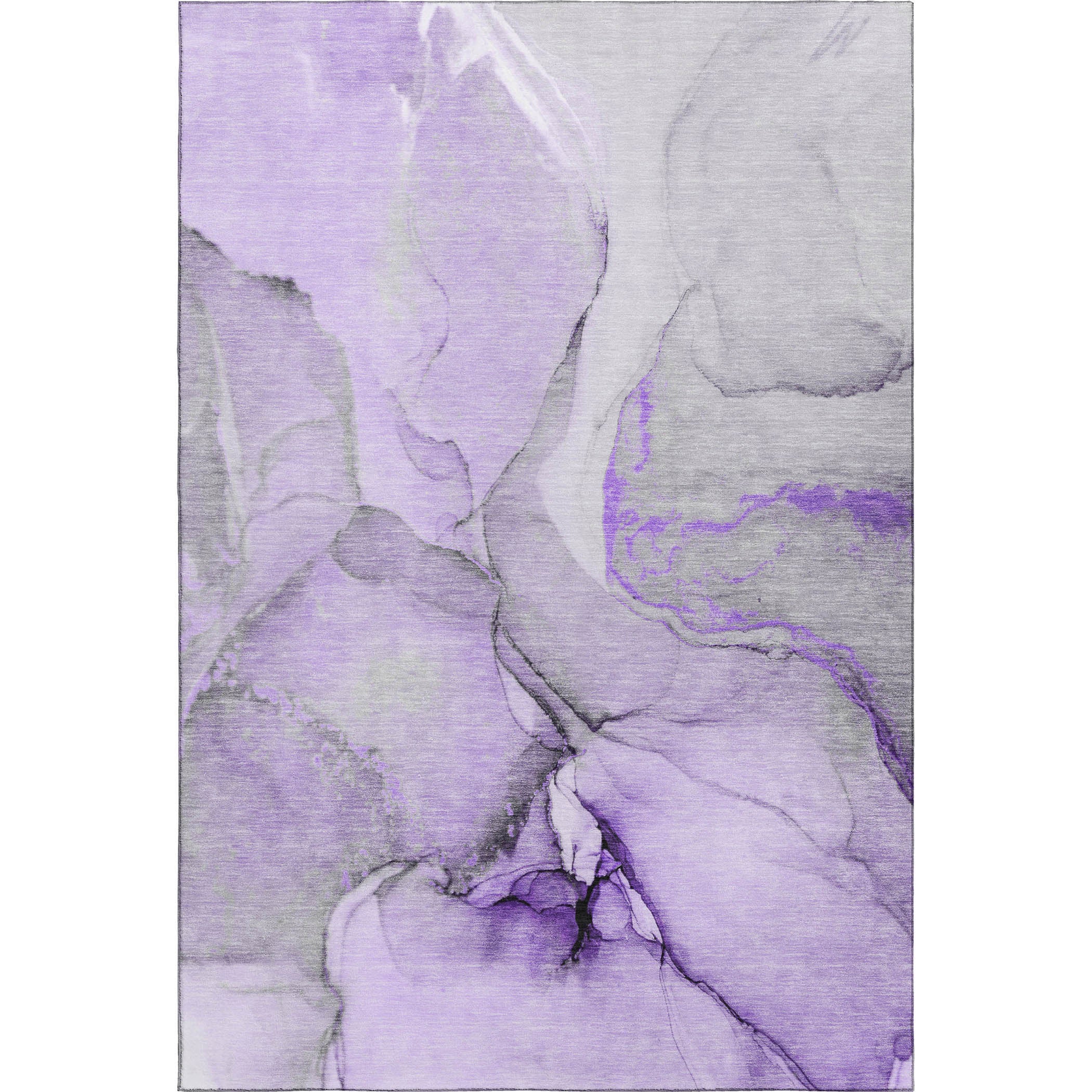 Vienna Machine Washable Transitional Purple Rug 2'6" x 3'10" #shape_Rectangle