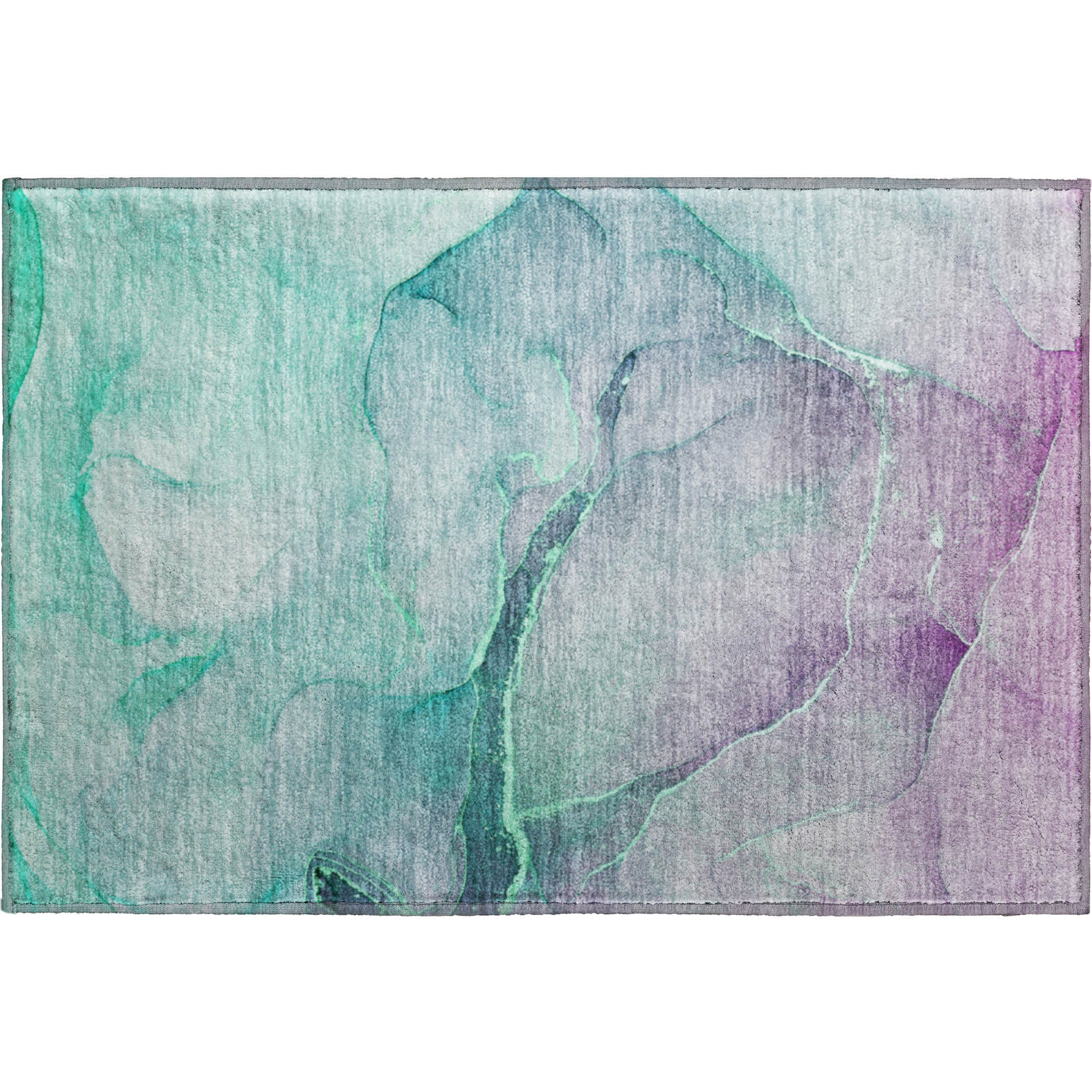 Salzburg Machine Washable Transitional Aloe Green Rug 1'8" x 2'6" #shape_Rectangle