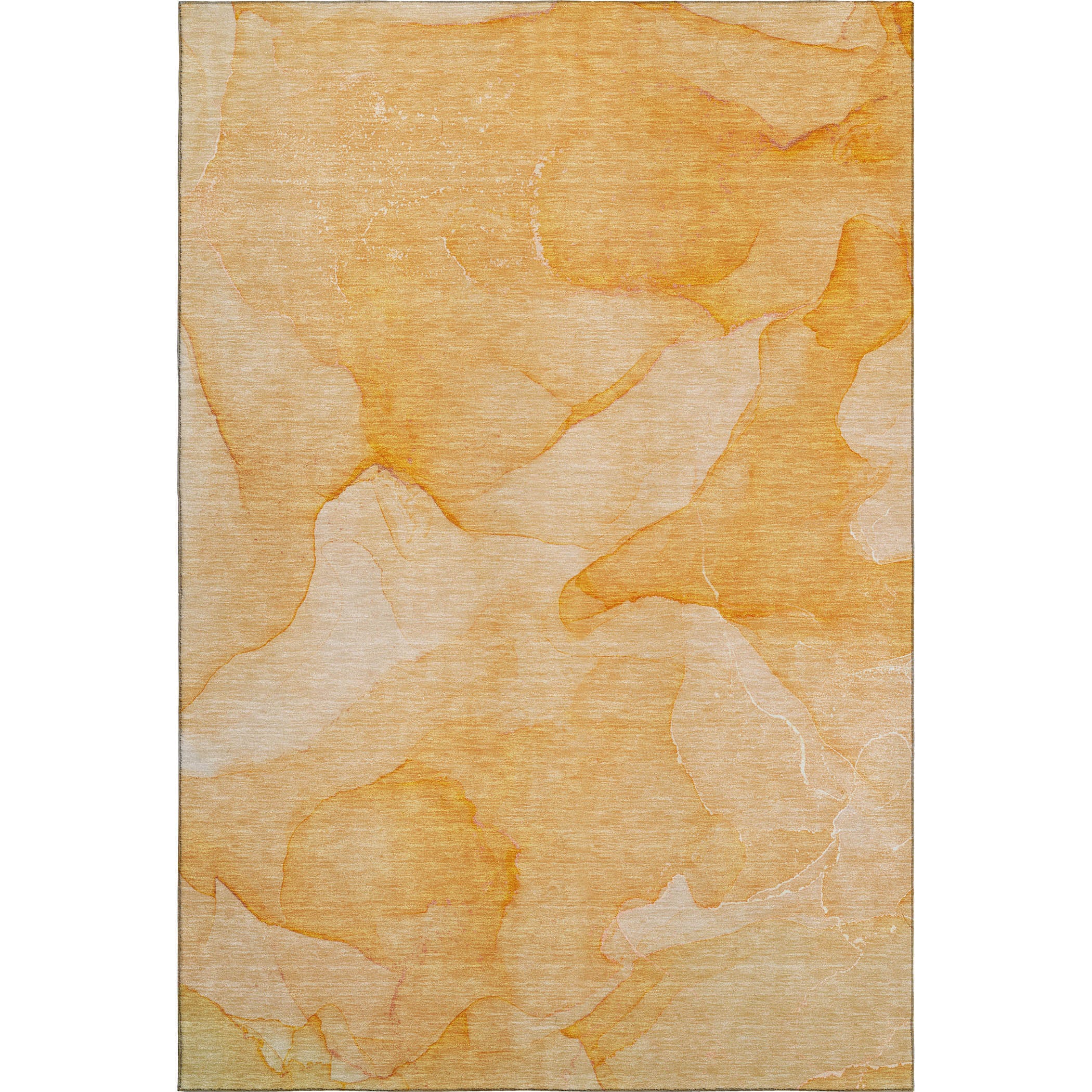 Lima Machine Washable Transitional Orange Rug 2'6" x 3'10" #shape_Rectangle