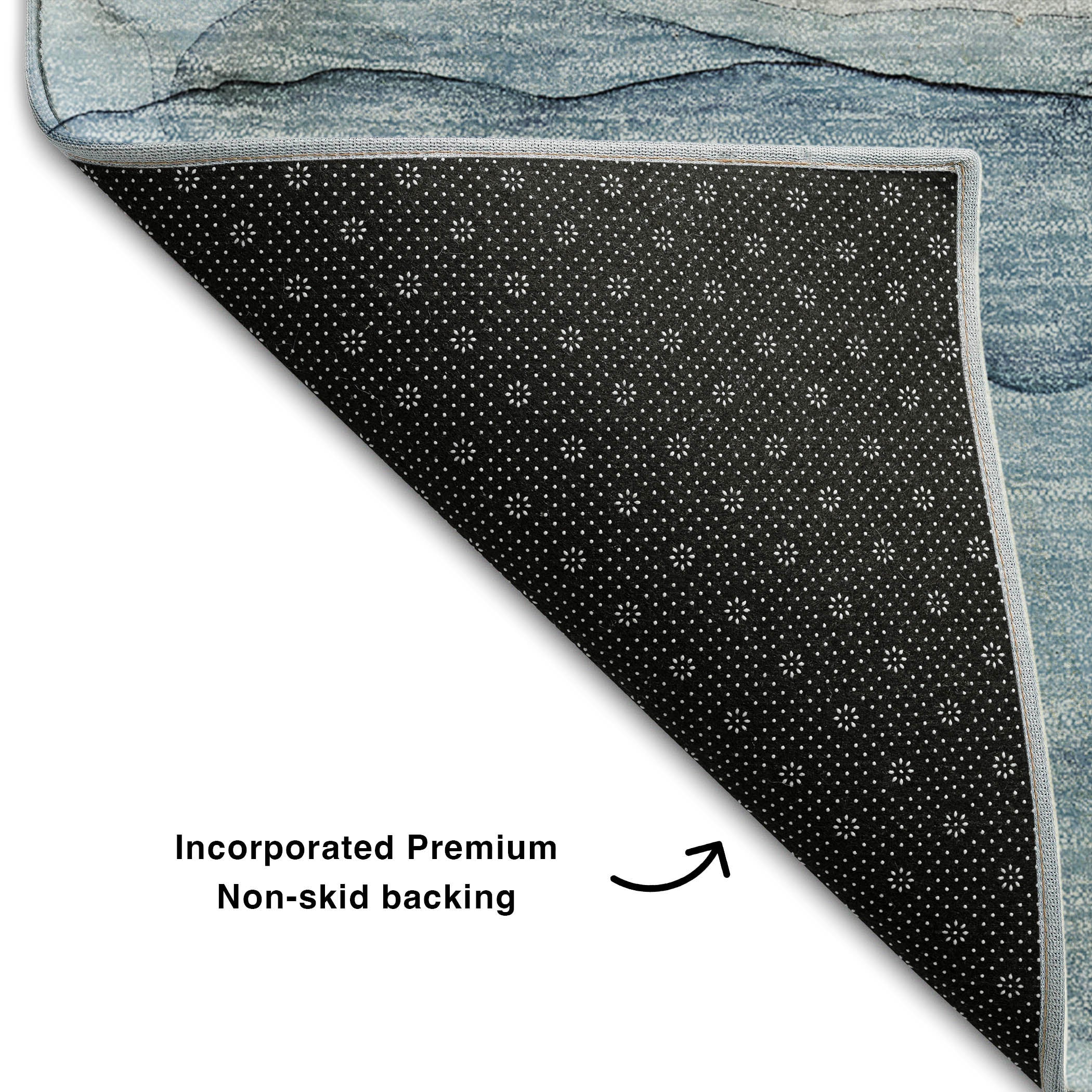 Jaipur Machine Washable Transitional Blue Rug 1'8" x 2'6" #shape_Rectangle