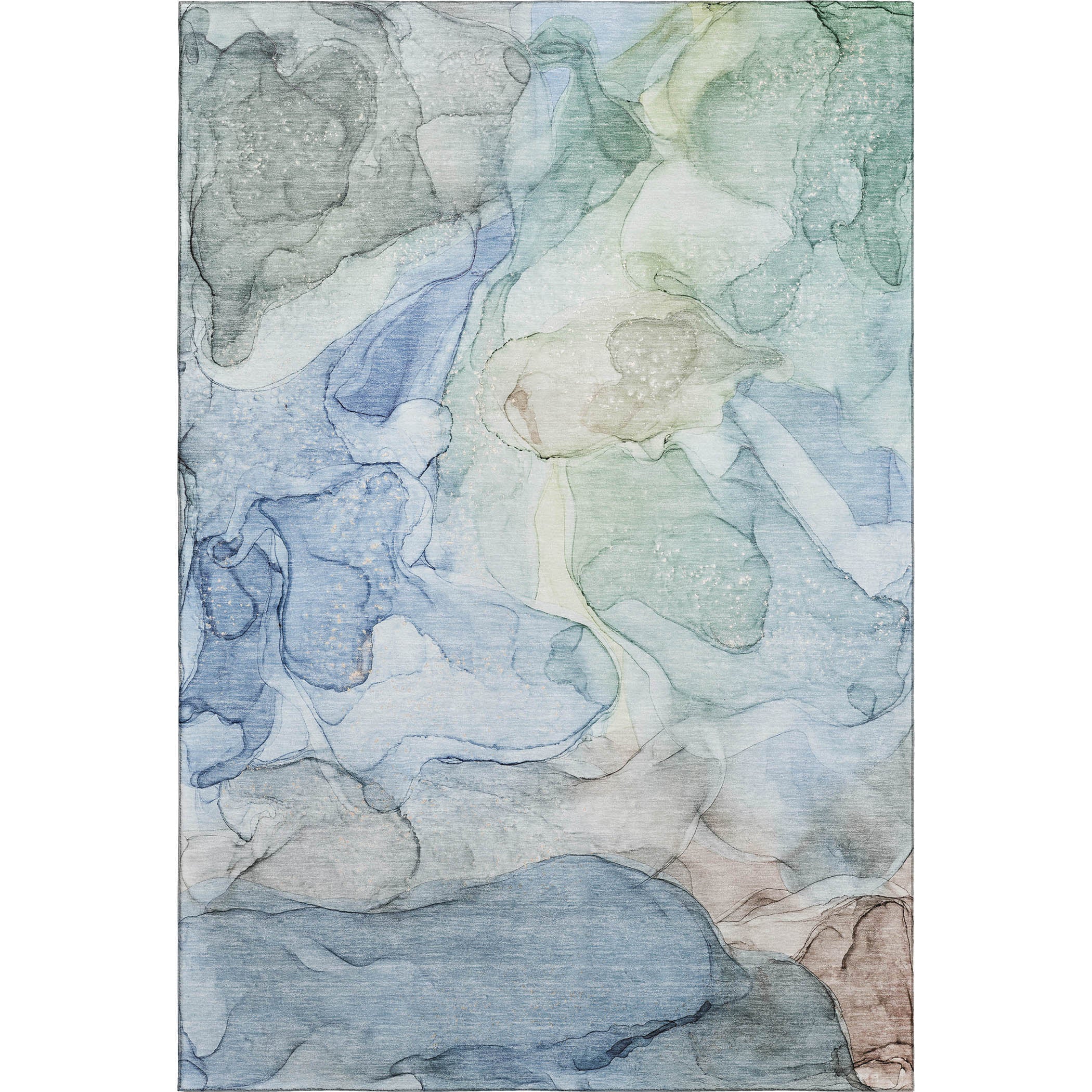 Jaipur Machine Washable Transitional Blue Rug 2'6" x 3'10" #shape_Rectangle