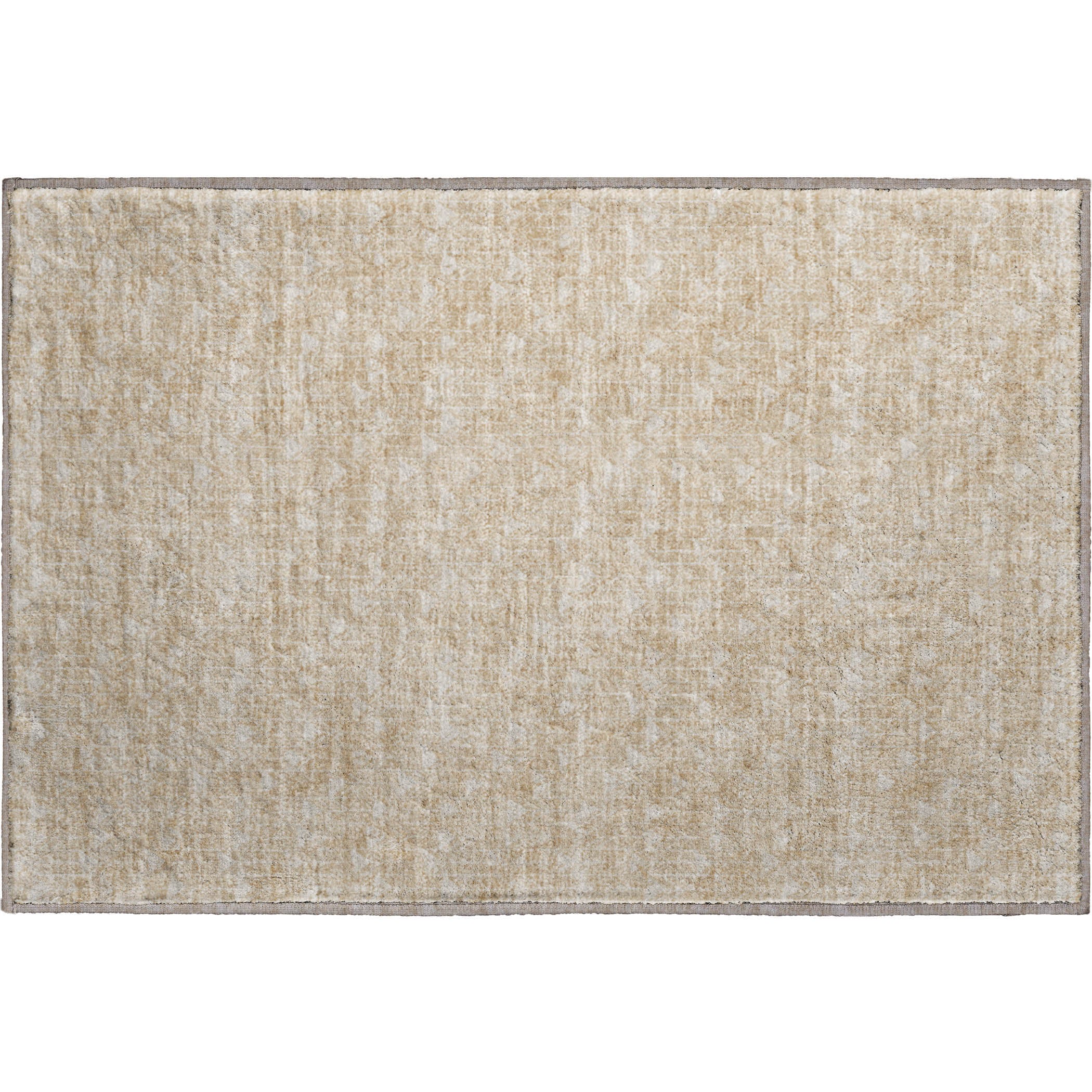 Hoi An Machine Washable Transitional Beige Brown Rug 1'8" x 2'6" #shape_Rectangle