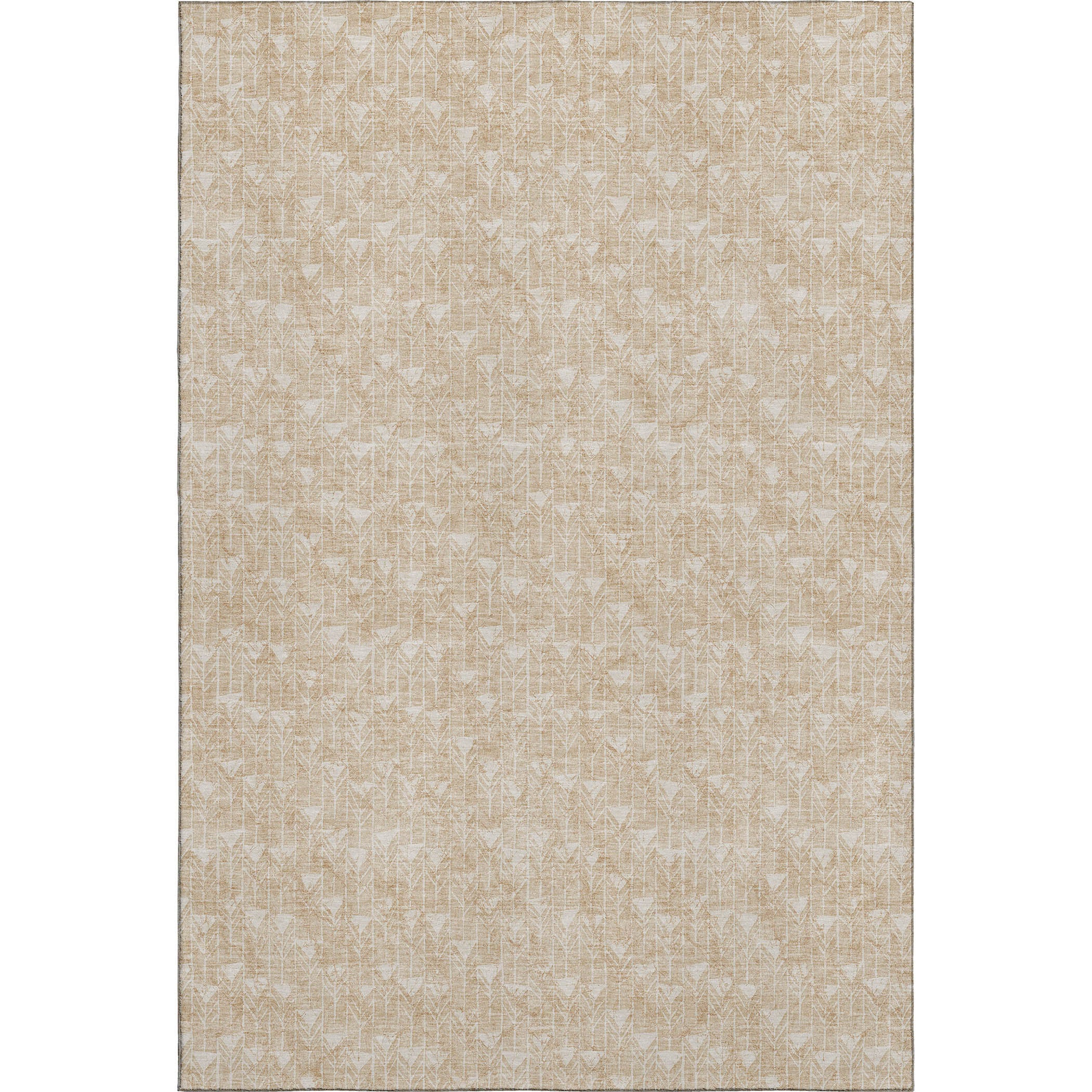 Hoi An Machine Washable Transitional Beige Brown Rug 2'6" x 3'10" #shape_Rectangle