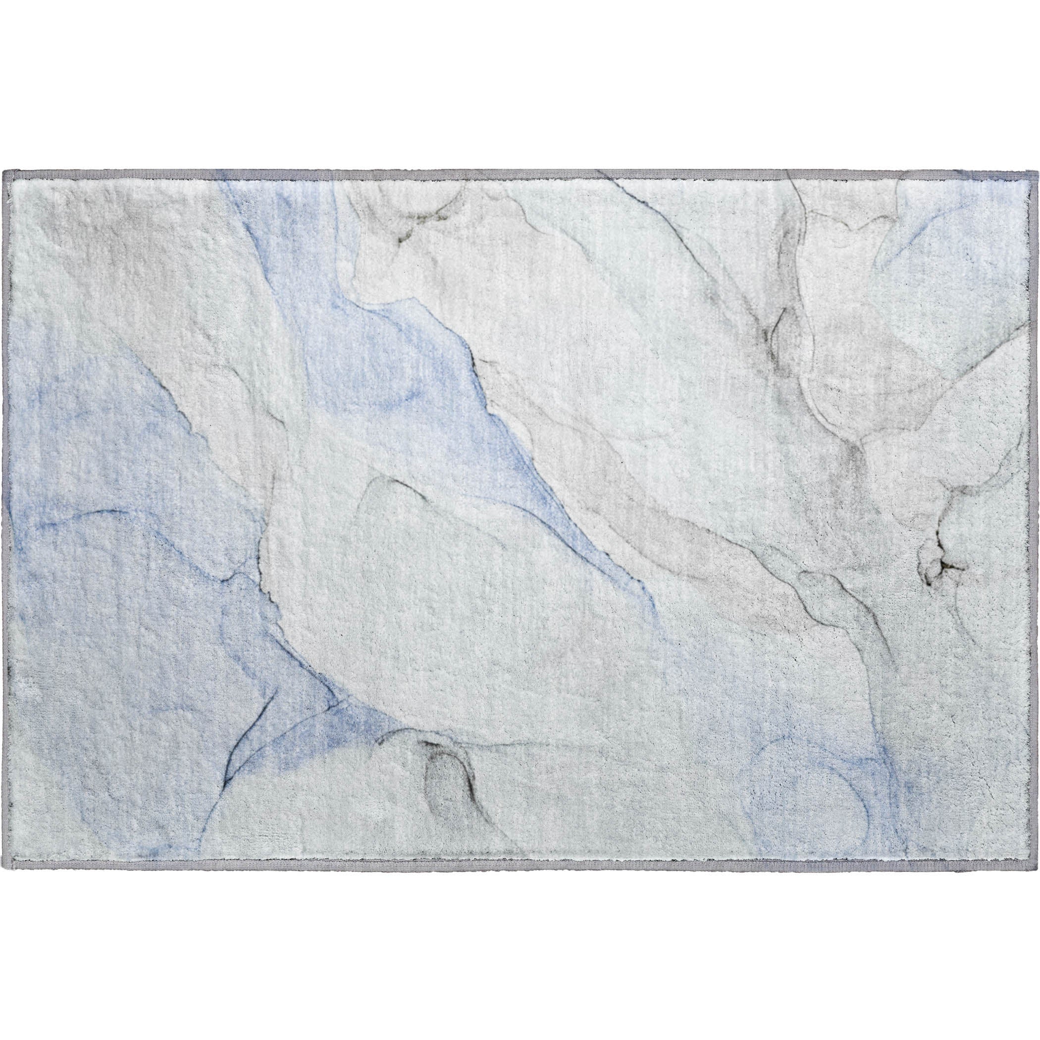 Porto Machine Washable Transitional Blue Rug 1'8" x 2'6" #shape_Rectangle