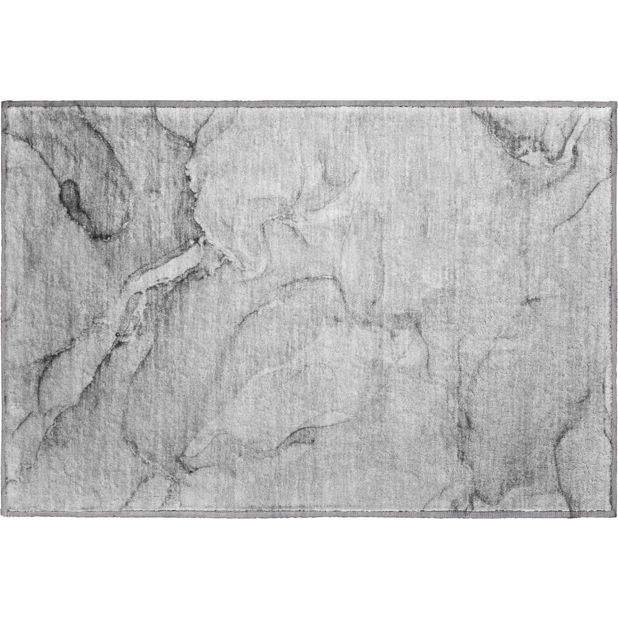 Porto Machine Washable Transitional Gray Rug 1'8" x 2'6" #shape_Rectangle