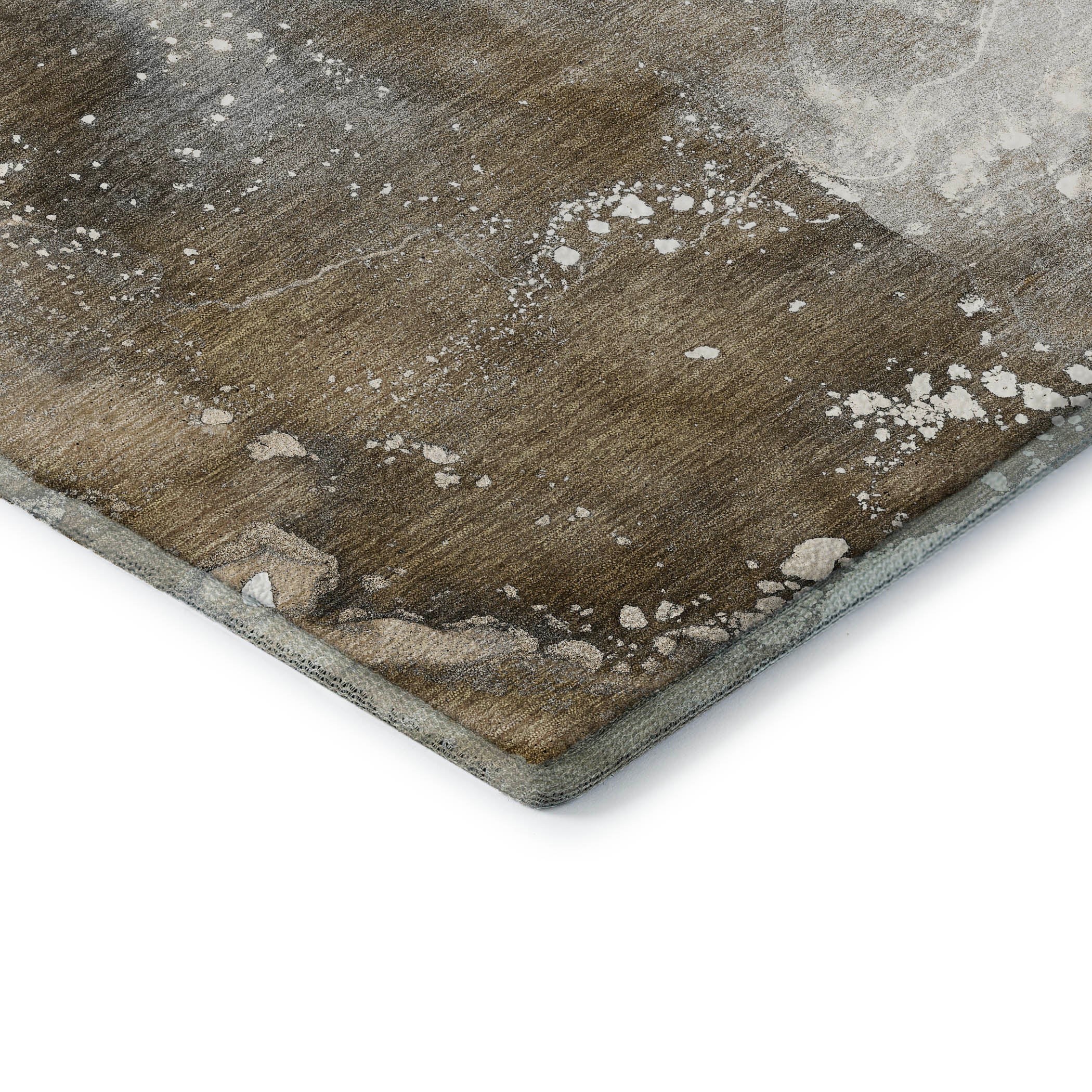 Vienna Machine Washable Transitional Brown Rug 1'8" x 2'6" #shape_Rectangle