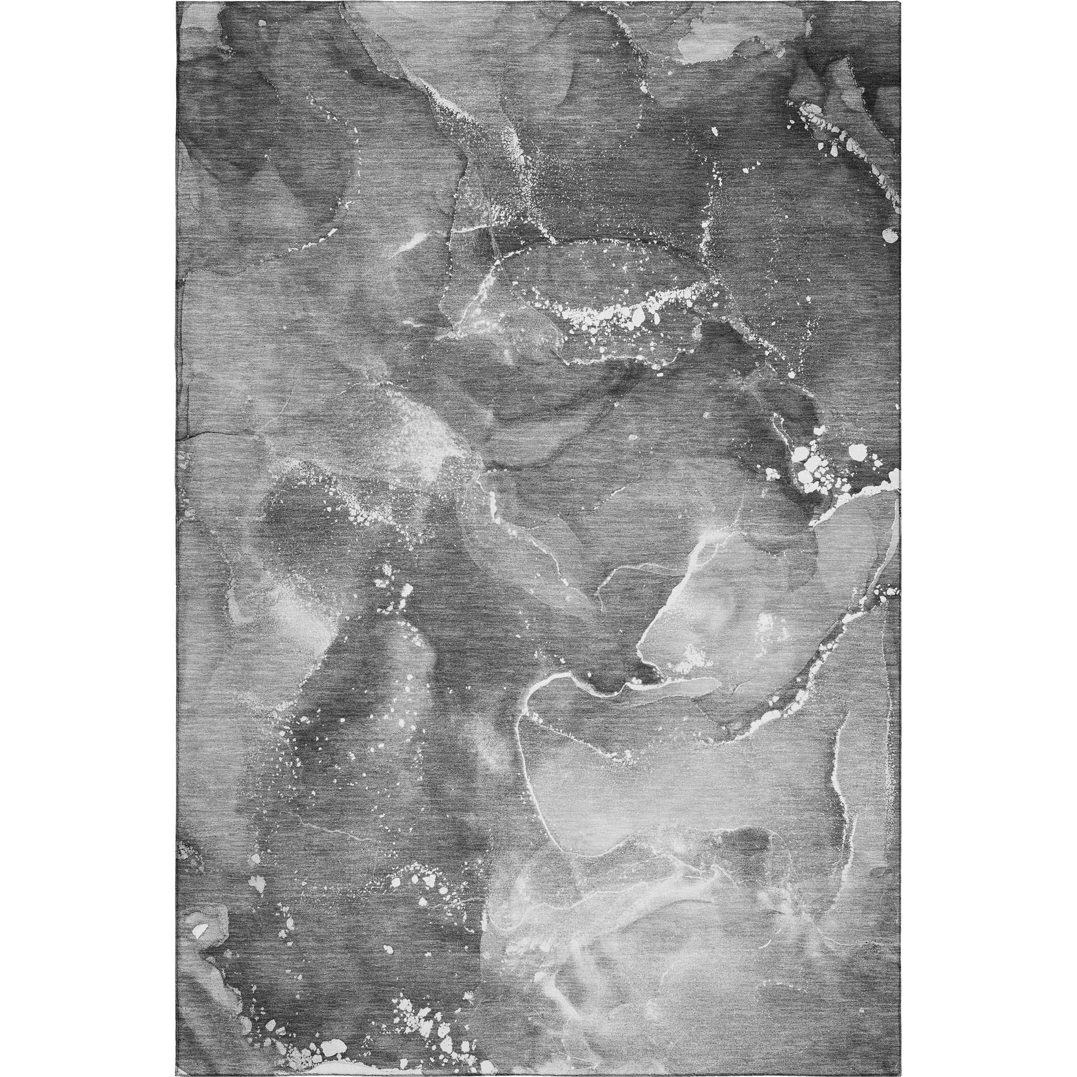 Vienna Machine Washable Transitional Gray Rug 2'6" x 3'10" #shape_Rectangle