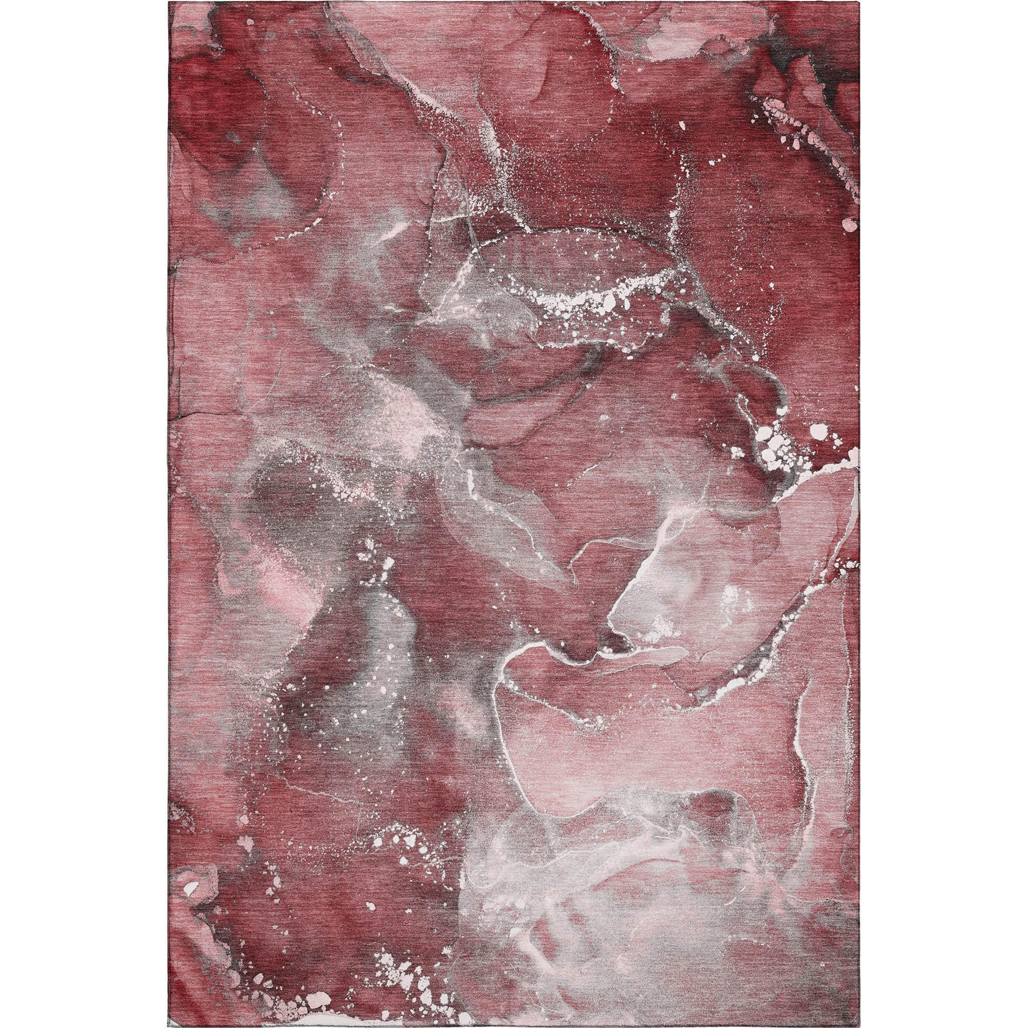 Vienna Machine Washable Transitional Merlot Red Rug 2'6" x 3'10" #shape_Rectangle