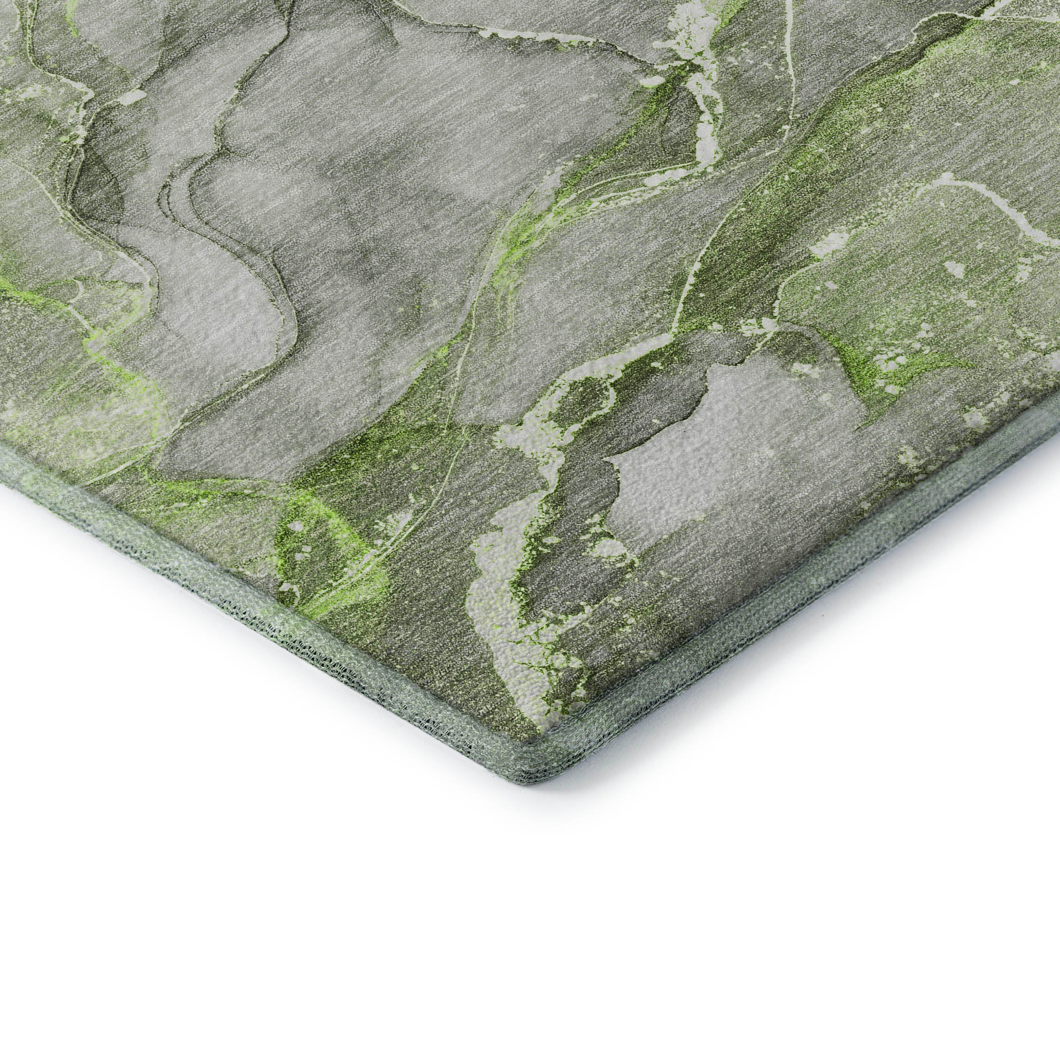 Sintra Machine Washable Transitional Green Rug 1'8" x 2'6" #shape_Rectangle