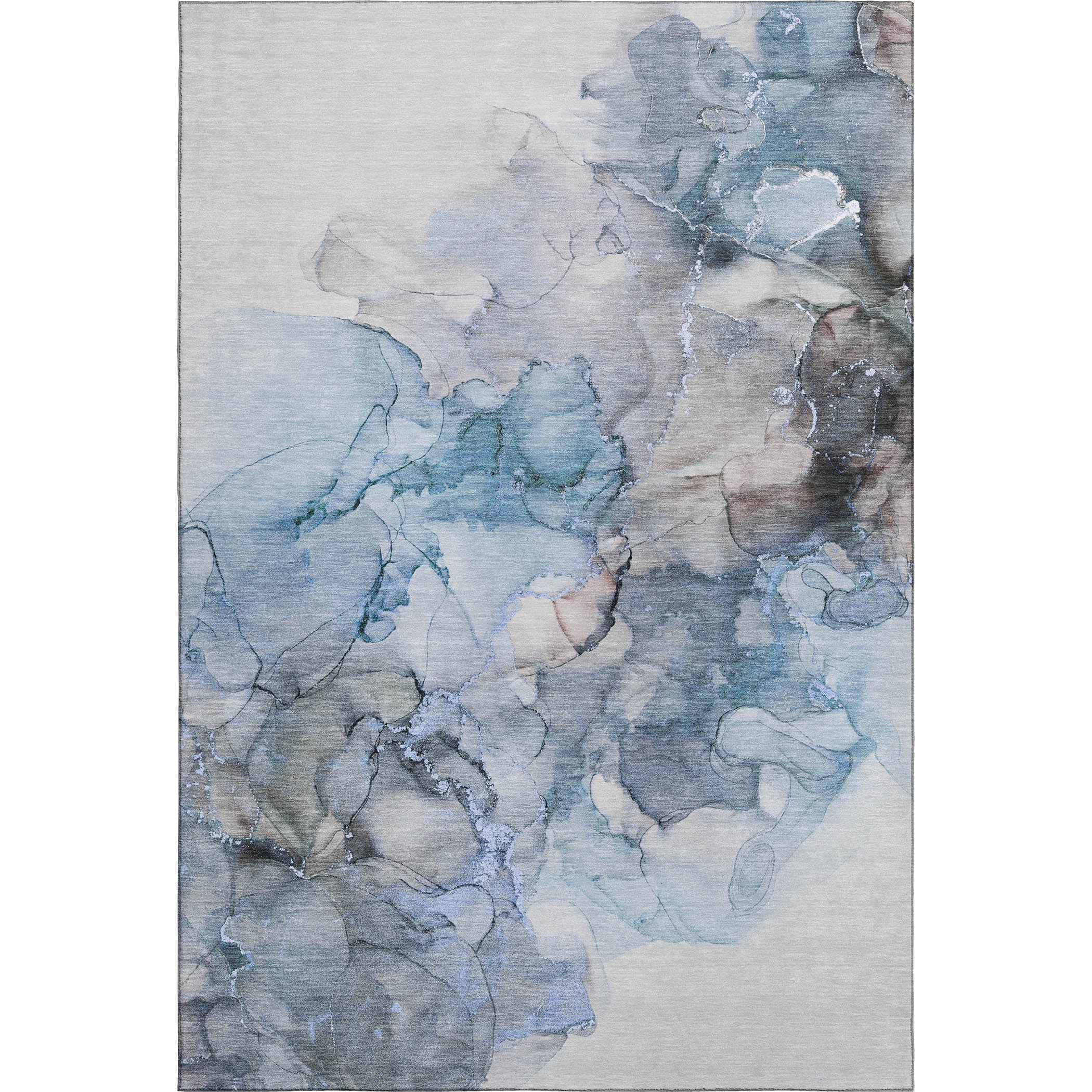 Marrakech Machine Washable Transitional Blue Rug 2'6" x 3'10" #shape_Rectangle