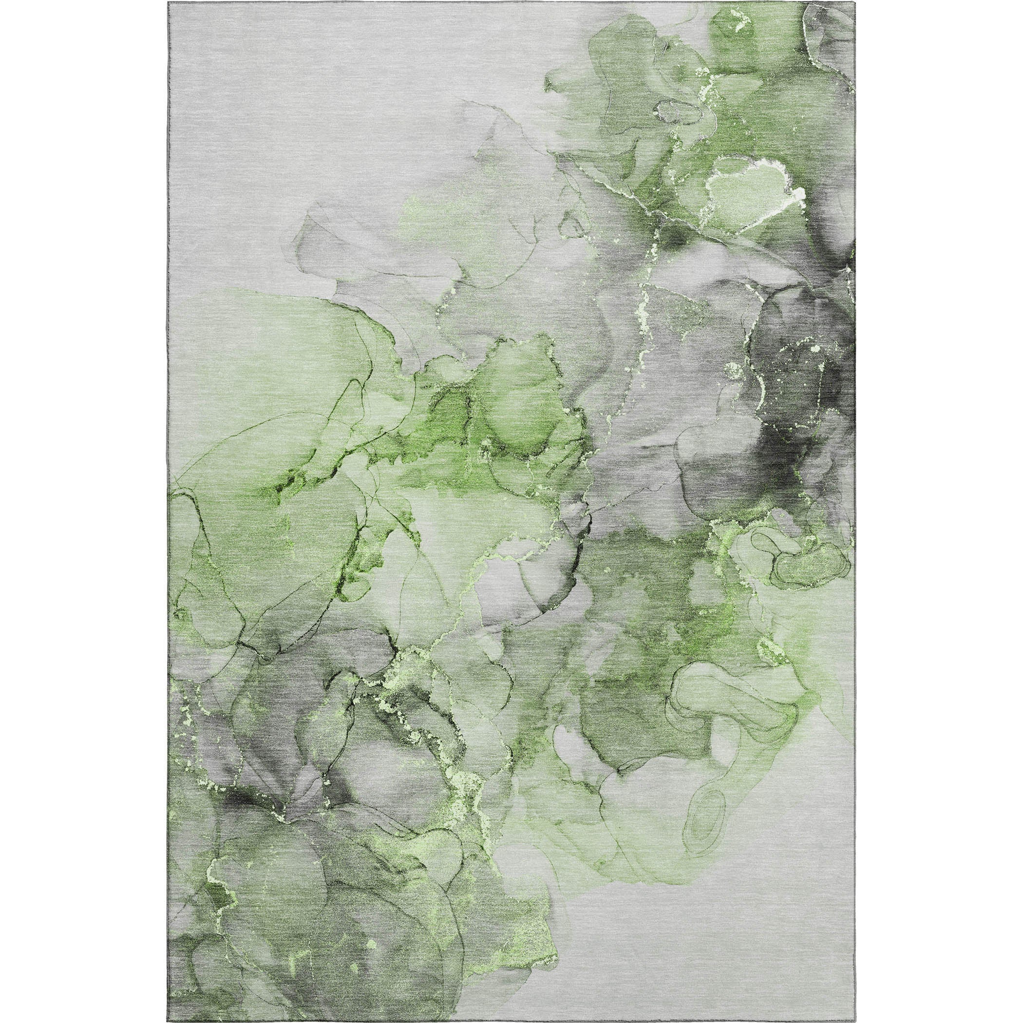 Marrakech Machine Washable Transitional Green Rug 2'6" x 3'10" #shape_Rectangle