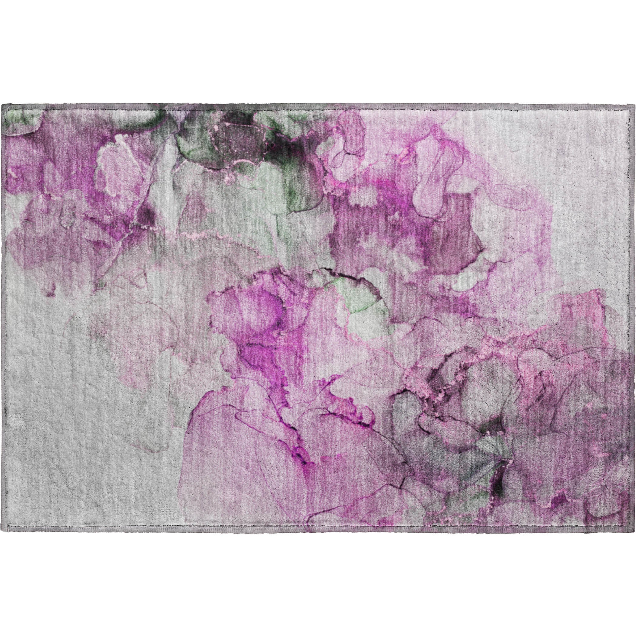 Marrakech Machine Washable Transitional Pink Rug 1'8" x 2'6" #shape_Rectangle