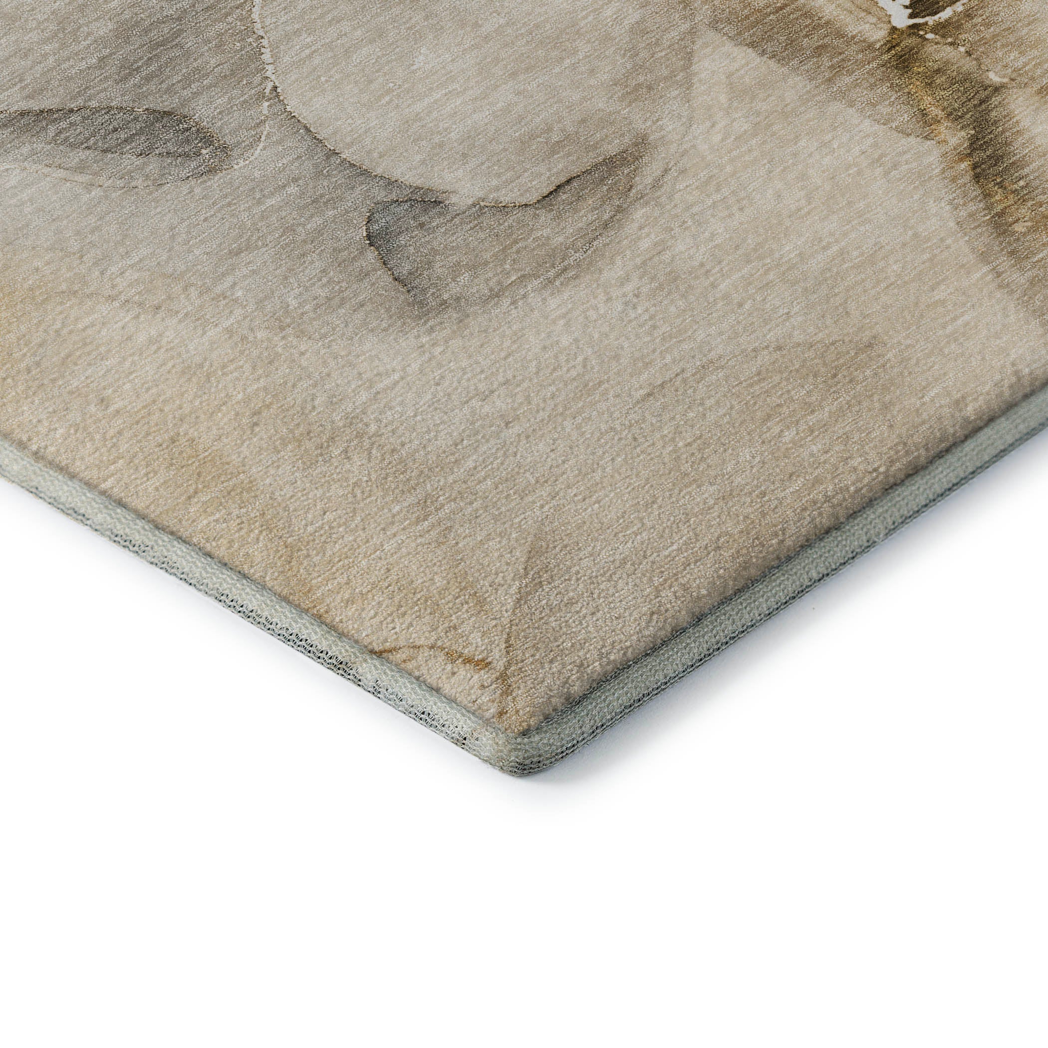 Budapest Machine Washable Transitional Beige Brown Rug 1'8" x 2'6" #shape_Rectangle