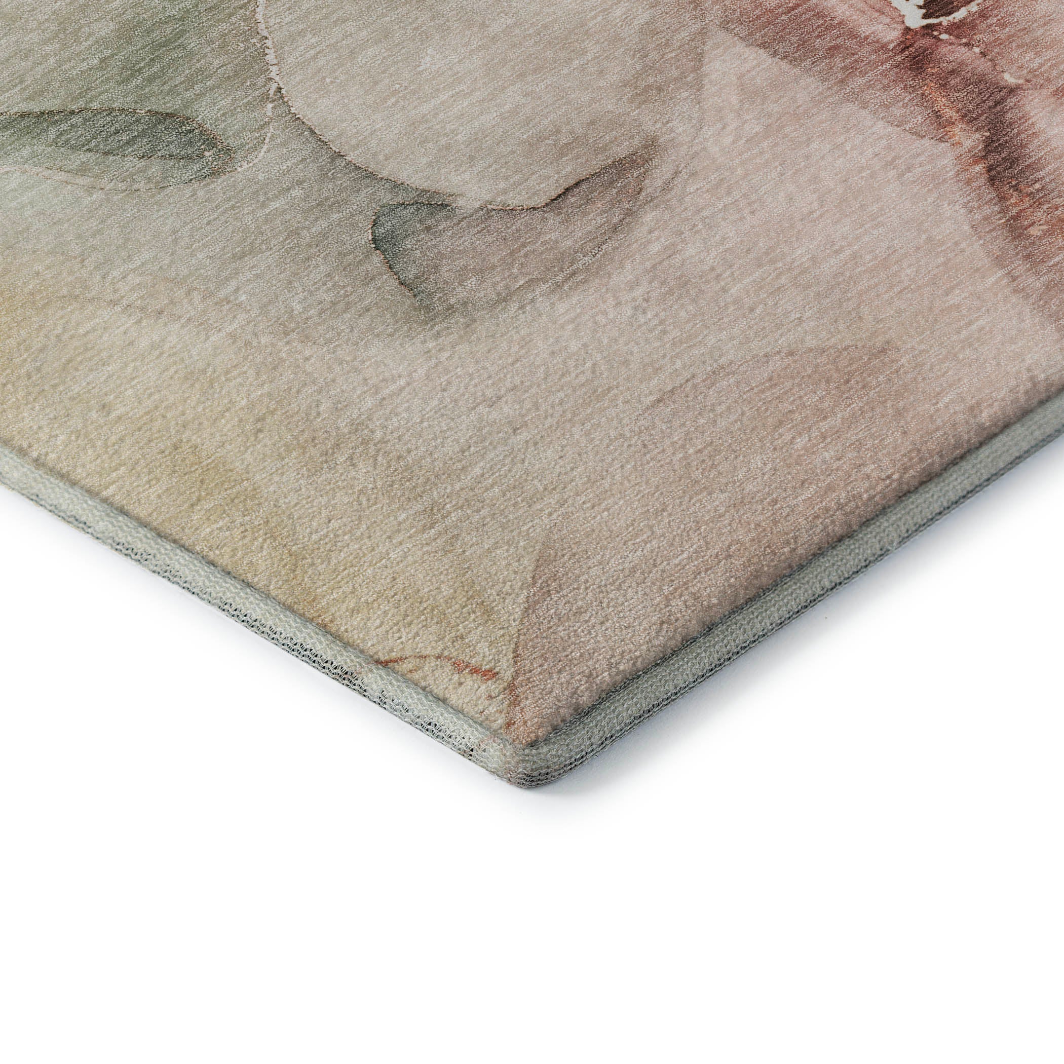 Budapest Machine Washable Transitional Teal Rug 1'8" x 2'6" #shape_Rectangle